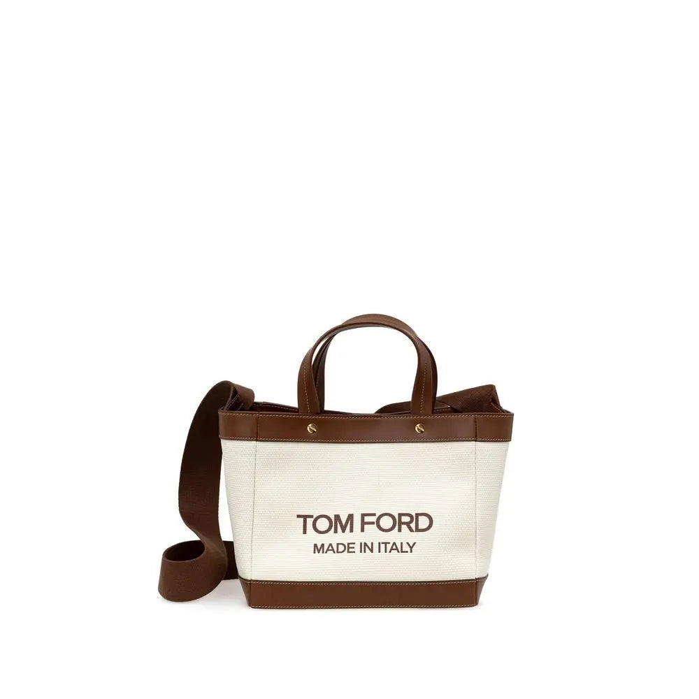 Sac tote Tom Ford T-Screw beige Tom Ford