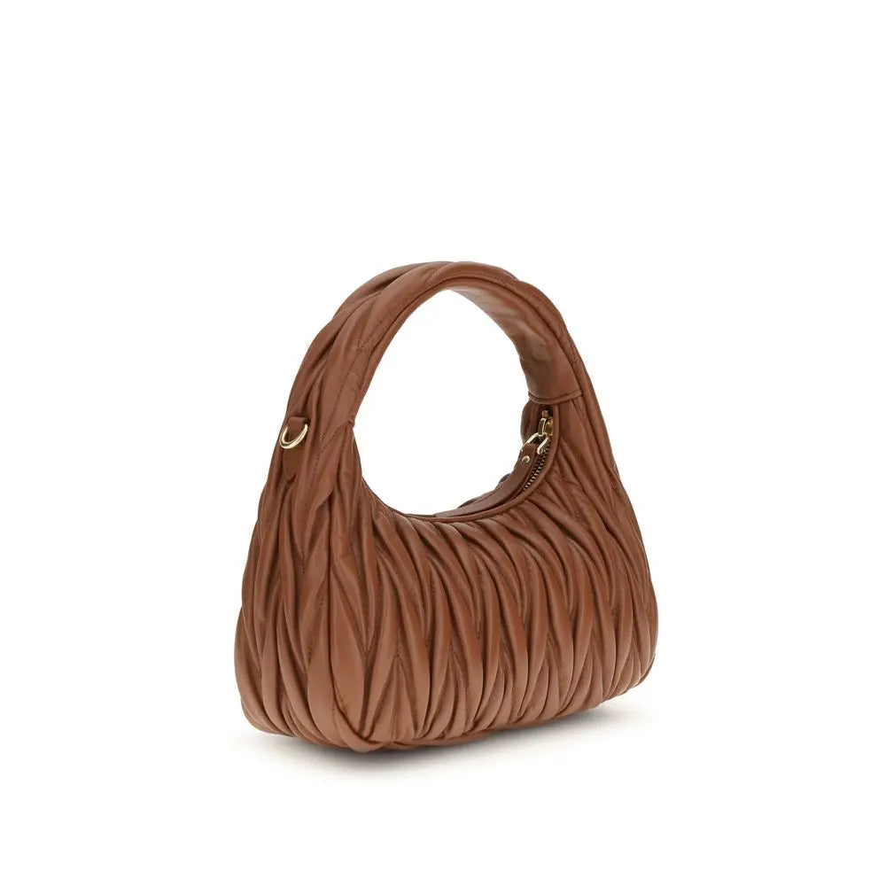 Sac hobo Miu Miu matelassé noir Miu Miu
