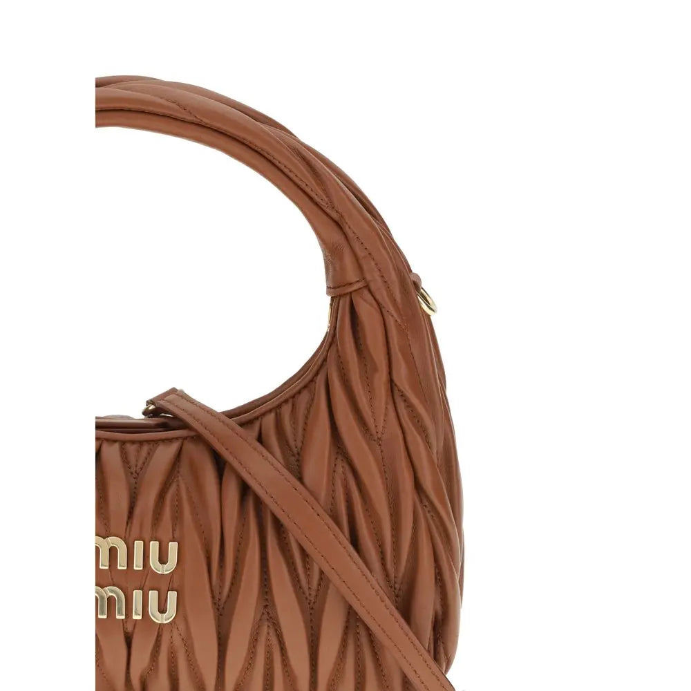 Sac hobo Miu Miu matelassé noir Miu Miu
