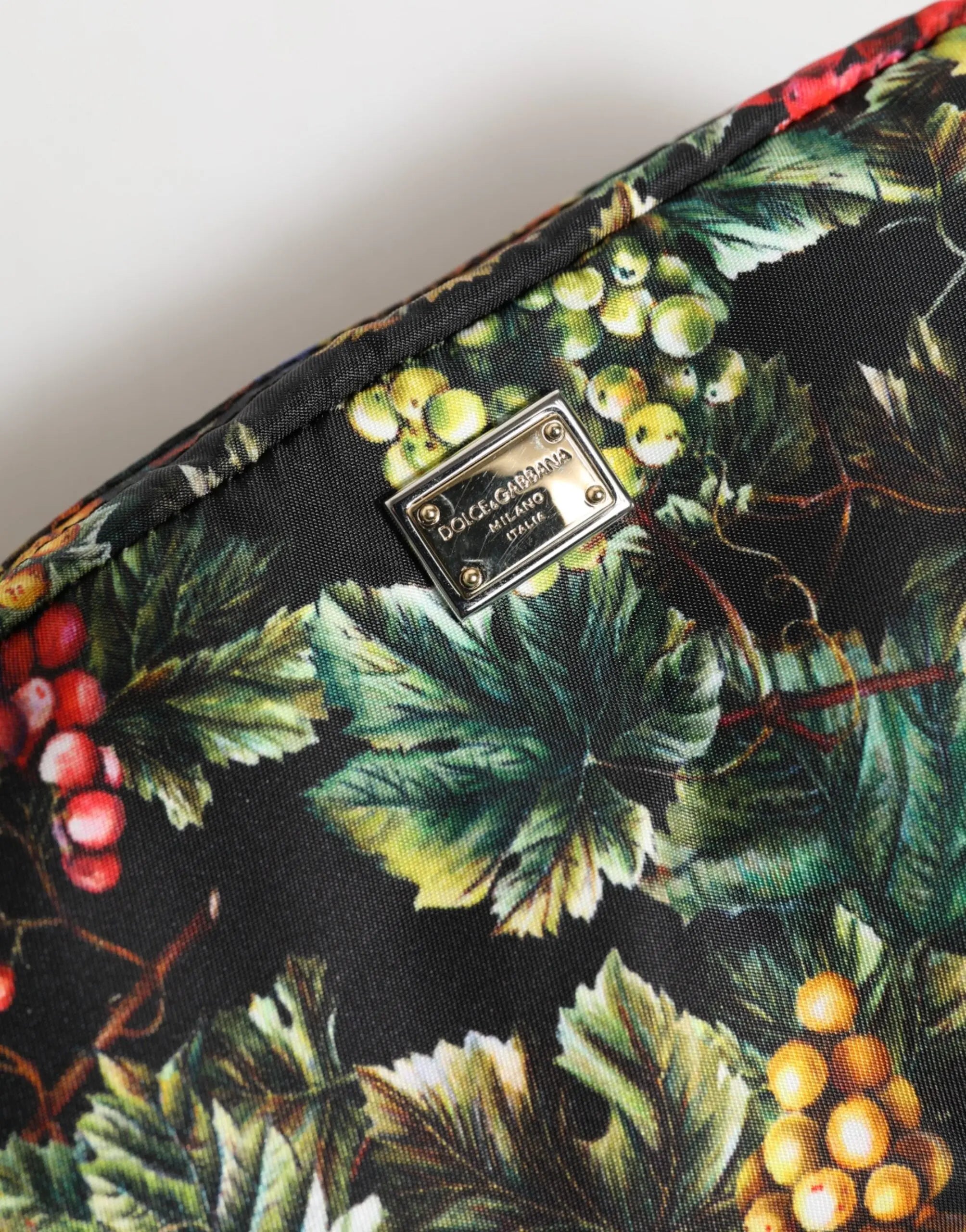 Pochette Dolce & Gabbana imprimé raisin multicolore Dolce & Gabbana