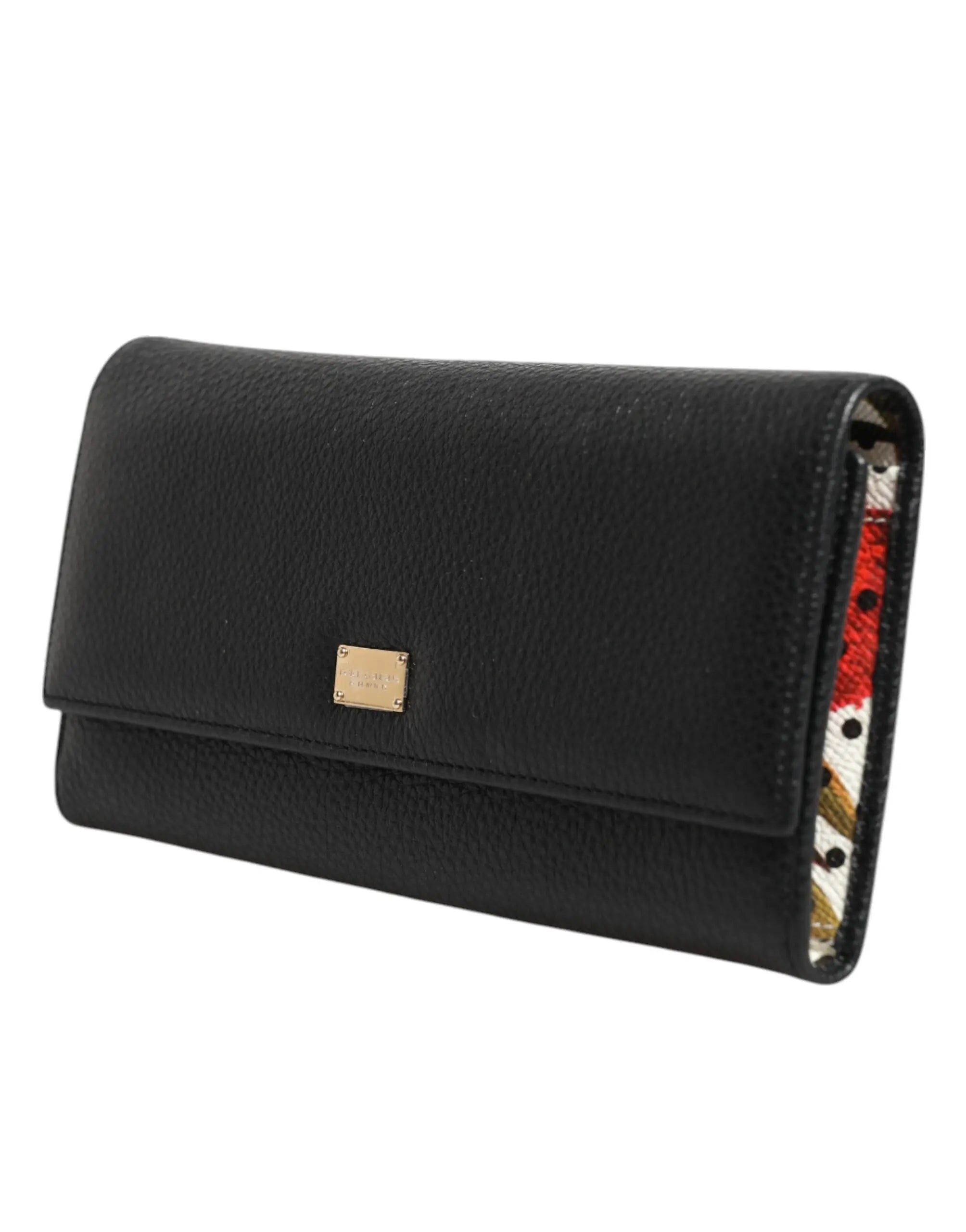 Porte-carte Dolce & Gabbana noir en cuir Dolce & Gabbana