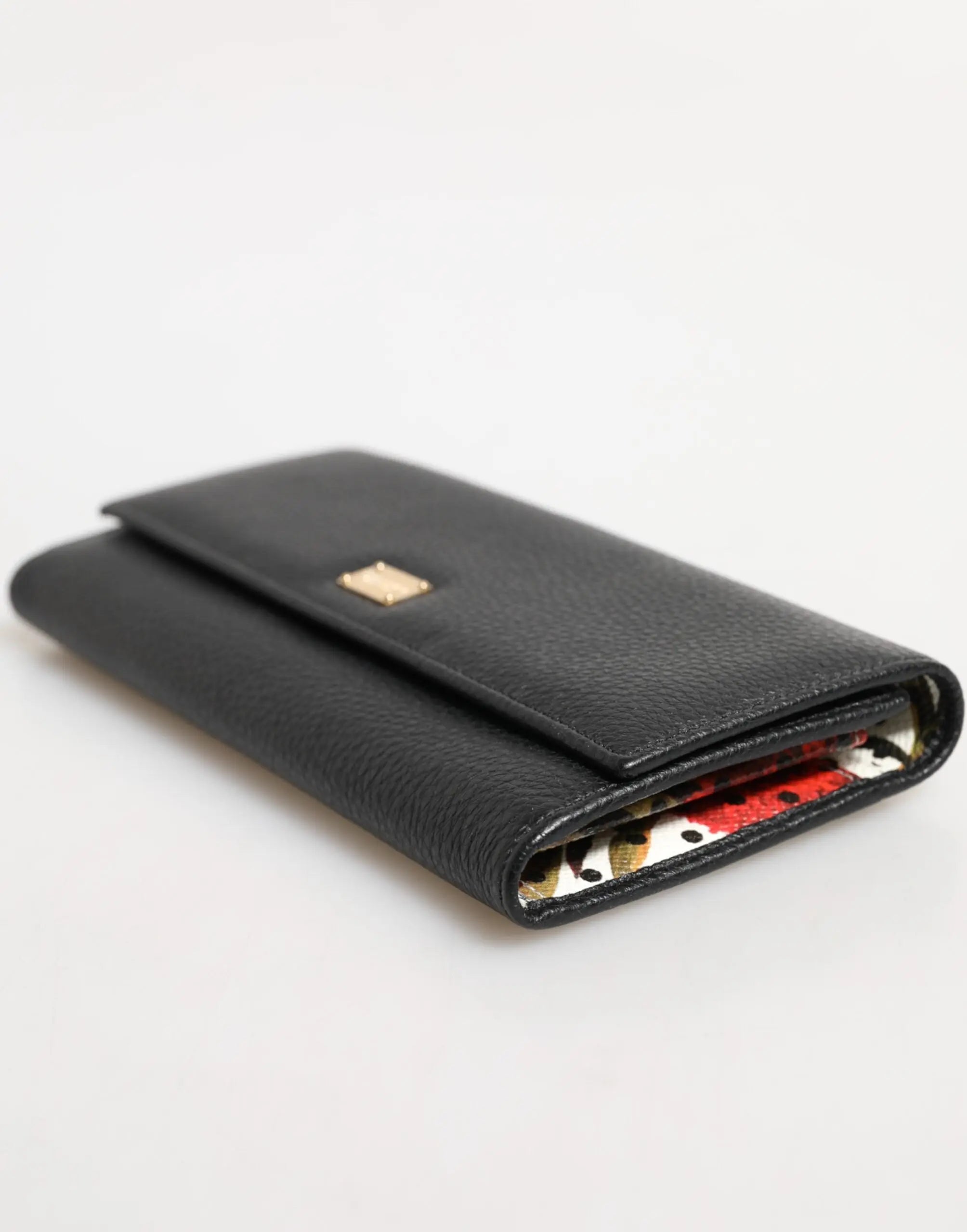 Porte-carte Dolce & Gabbana noir en cuir Dolce & Gabbana
