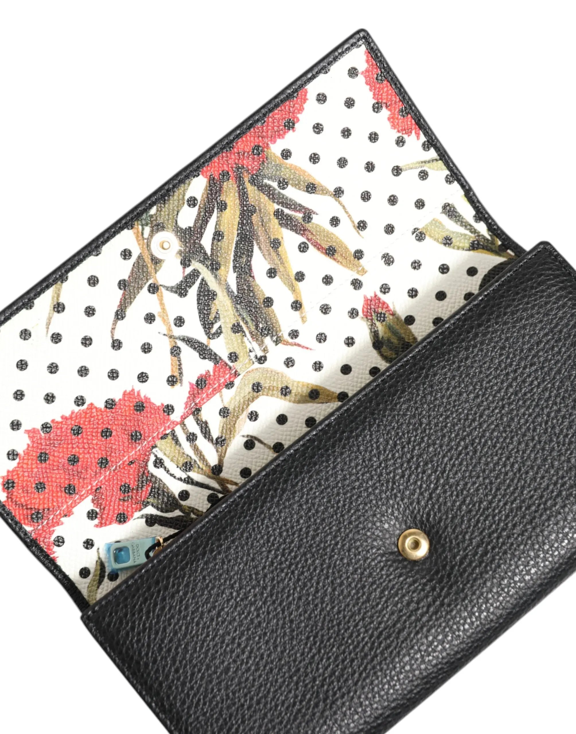 Porte-carte Dolce & Gabbana noir en cuir Dolce & Gabbana