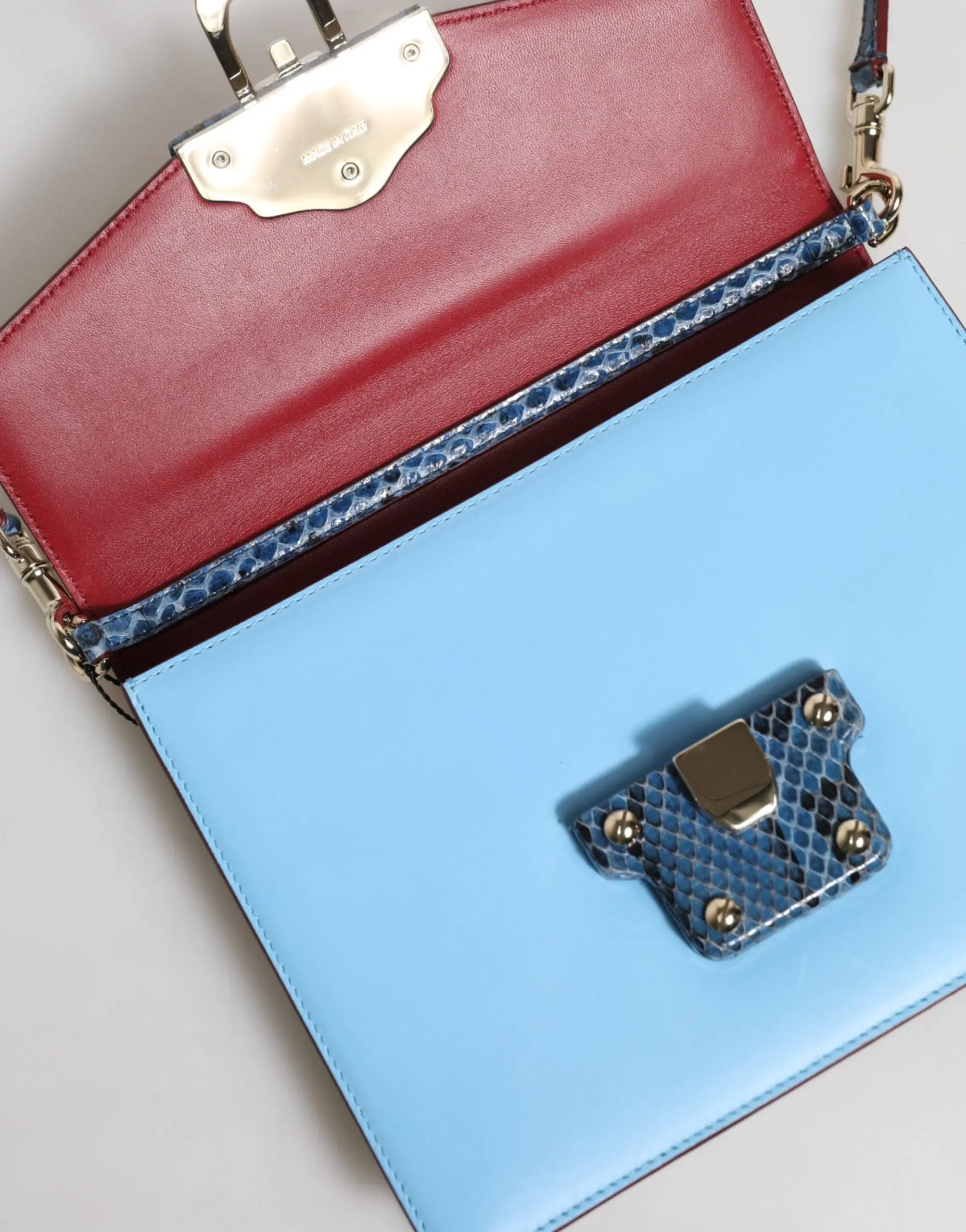 Sac bandoulière Dolce & Gabbana LUCIA bleu beige Dolce & Gabbana