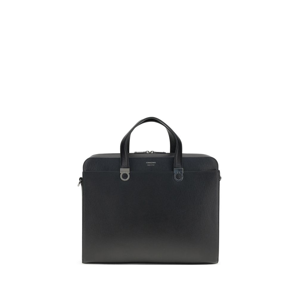 Sac business Ferragamo Gancini noir