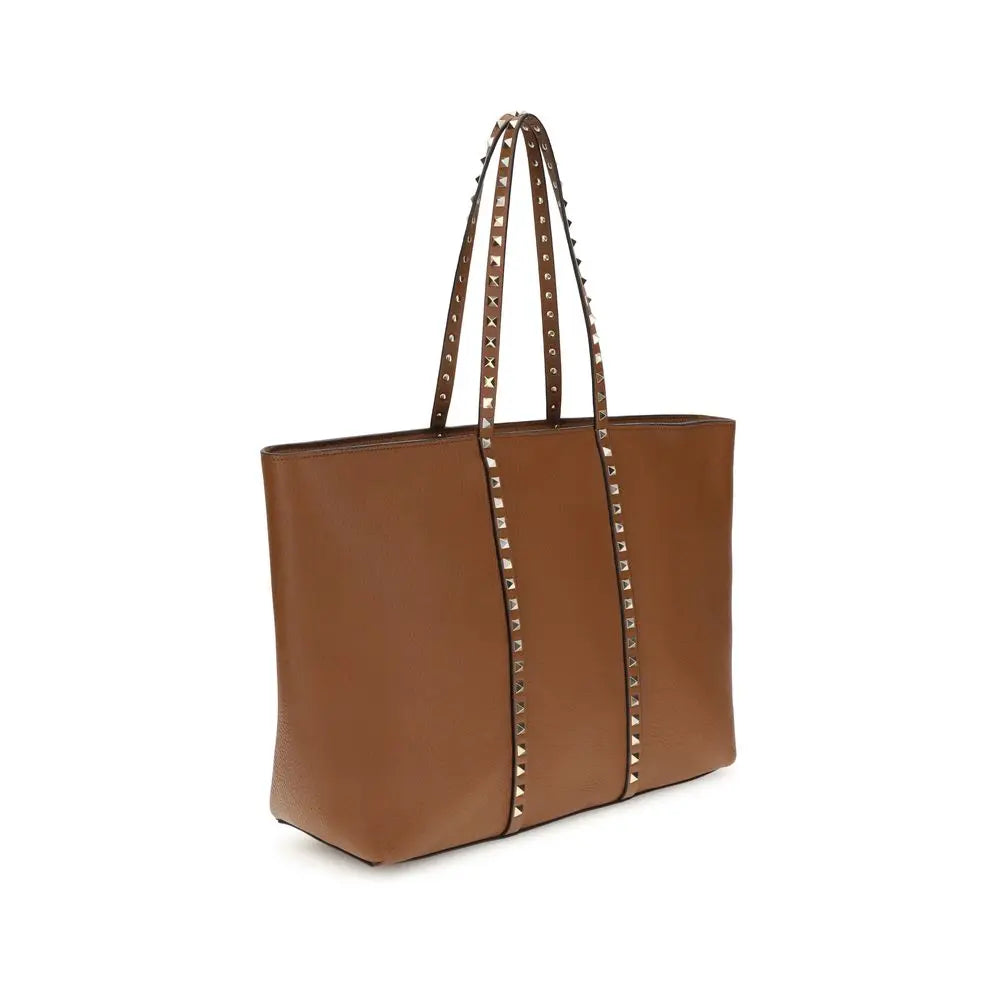 Tote bag Valentino Garavani Rockstud grenat Valentino Garavani