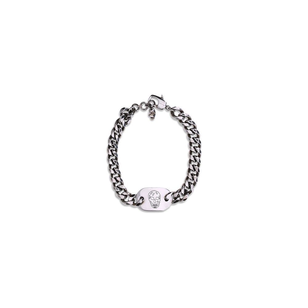 Bracelet Alexander McQueen Skull argent vieillie
