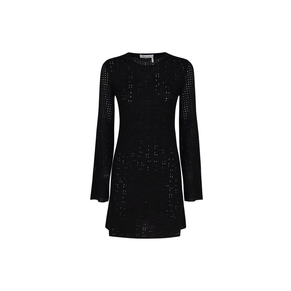 Robe Chloé en maille noire