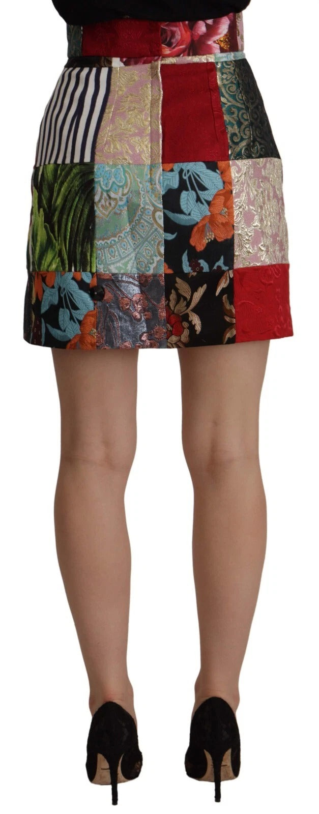 Jupe Dolce & Gabbana Patchwork multicolore