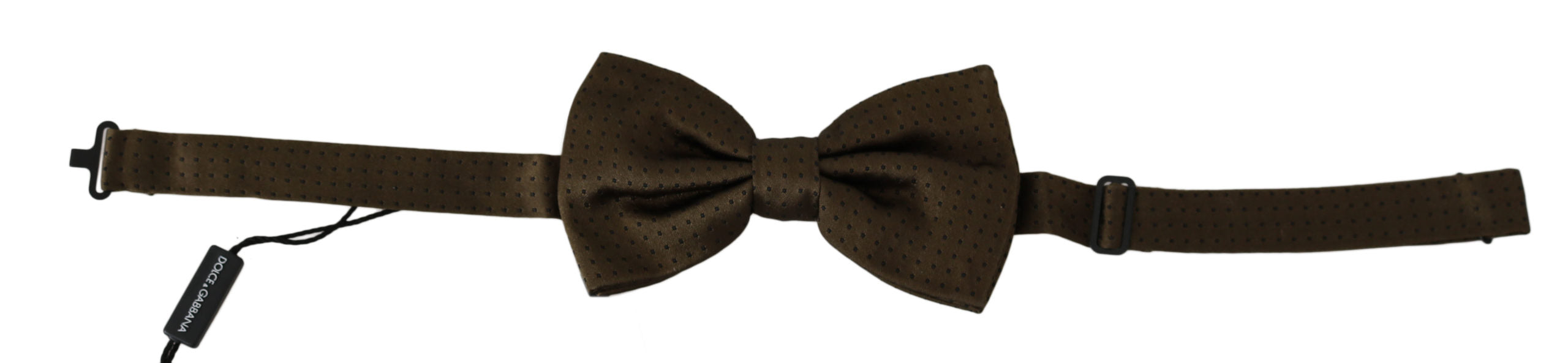 Nœud papillon Dolce & Gabbana à pois bruns