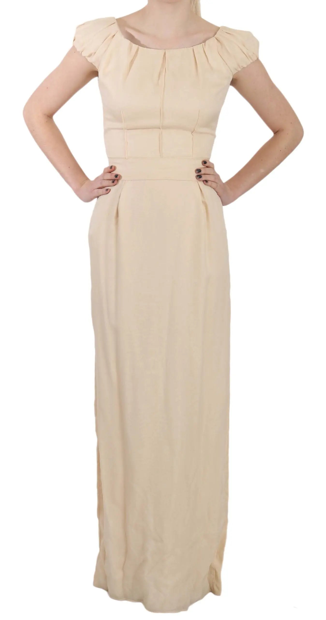 Robe Dolce & Gabbana colonne beige Dolce & Gabbana