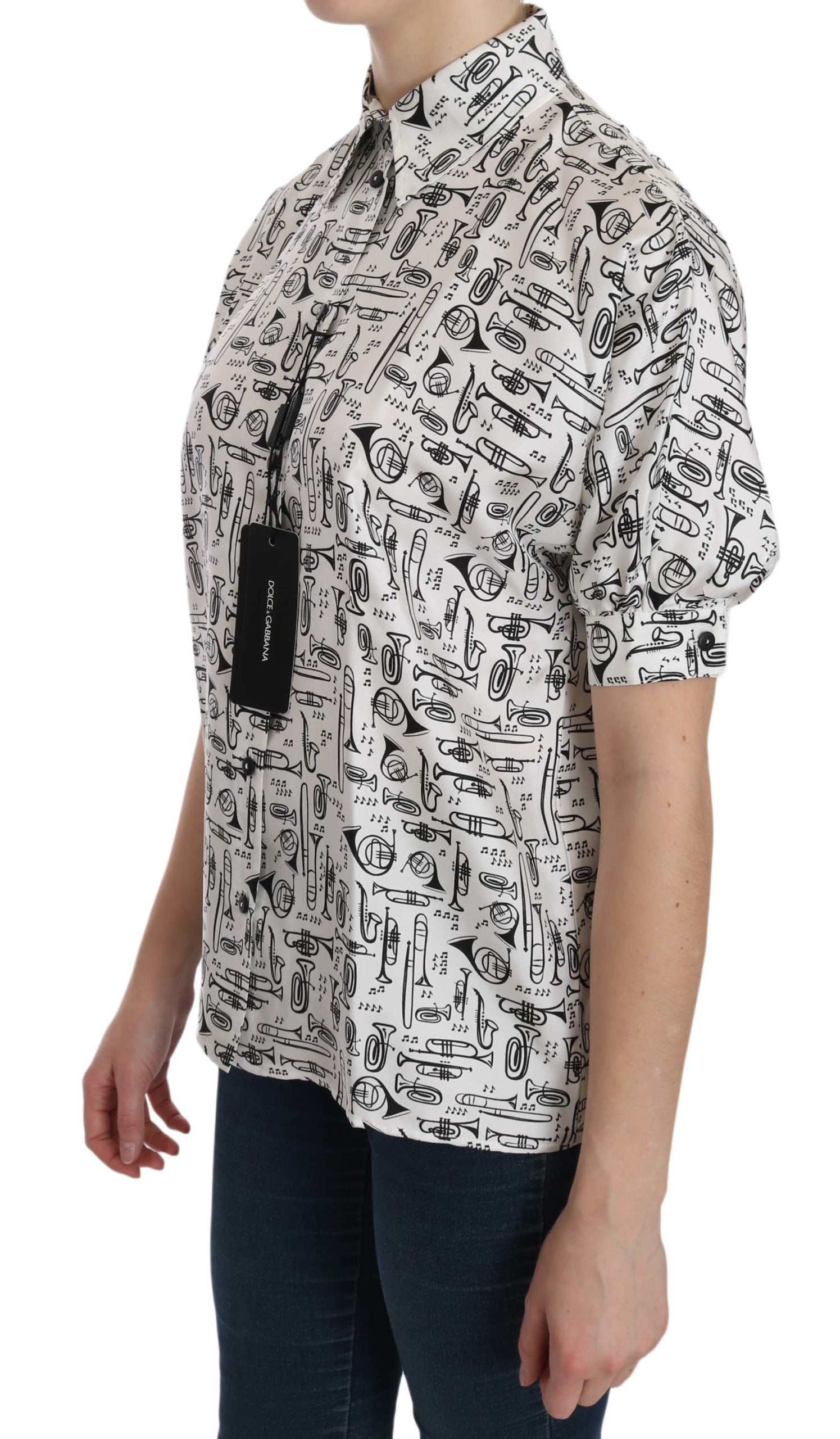 Blouse collier Dolce & Gabbana blanche