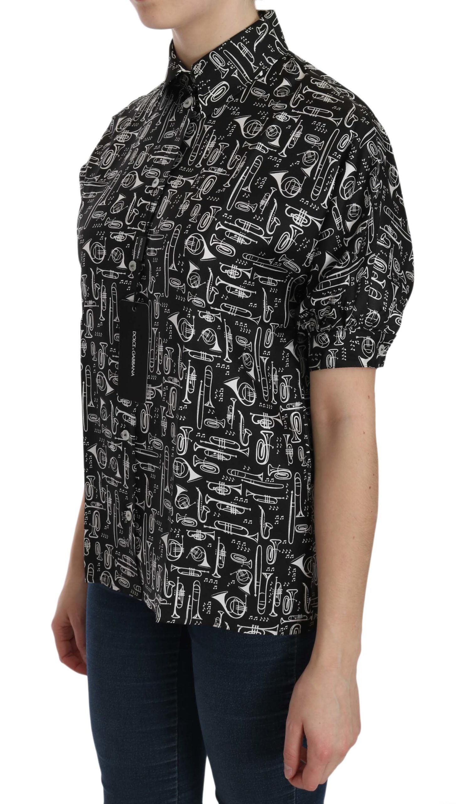 Blouse Dolce & Gabbana instruments de musique noire