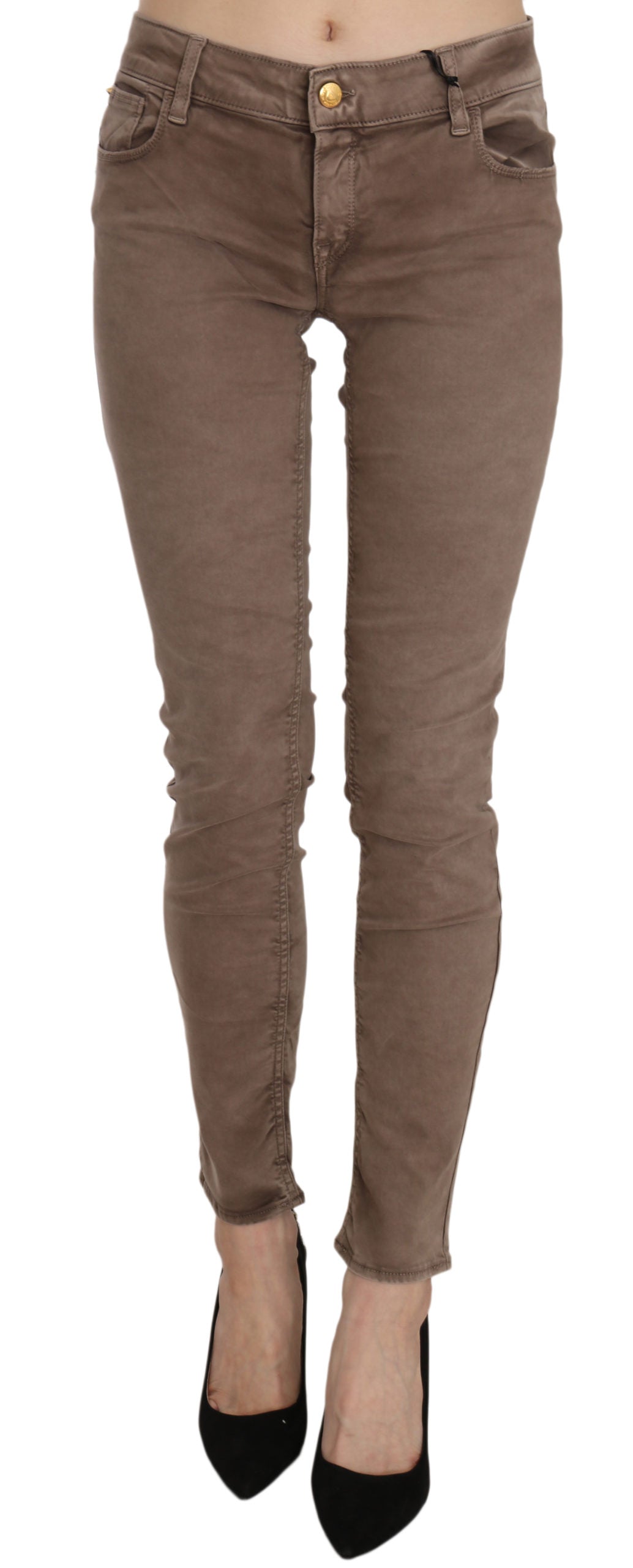 Pantalons CYCLE slim fit marron