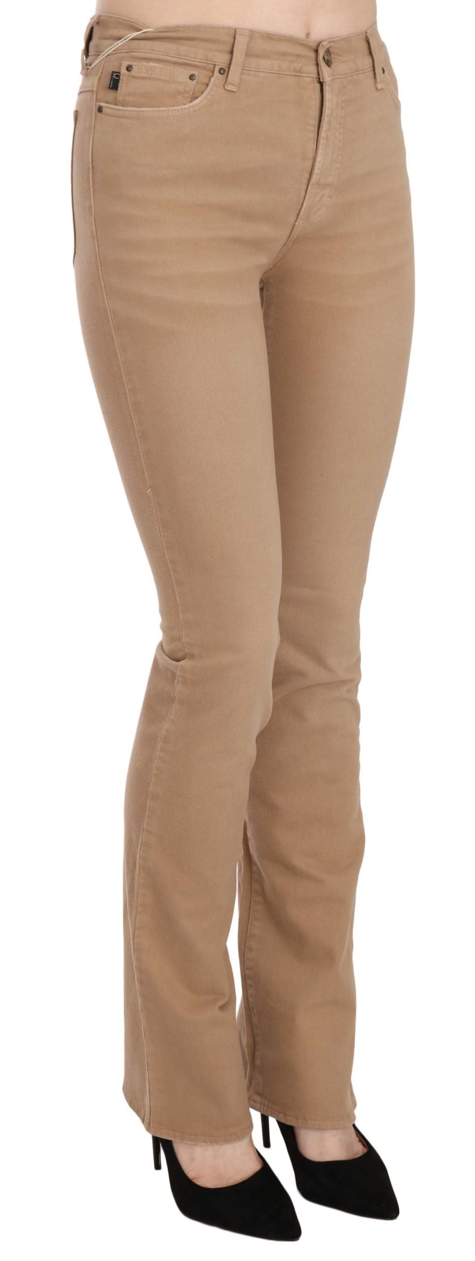 Pantalon Just Cavalli skinny marron