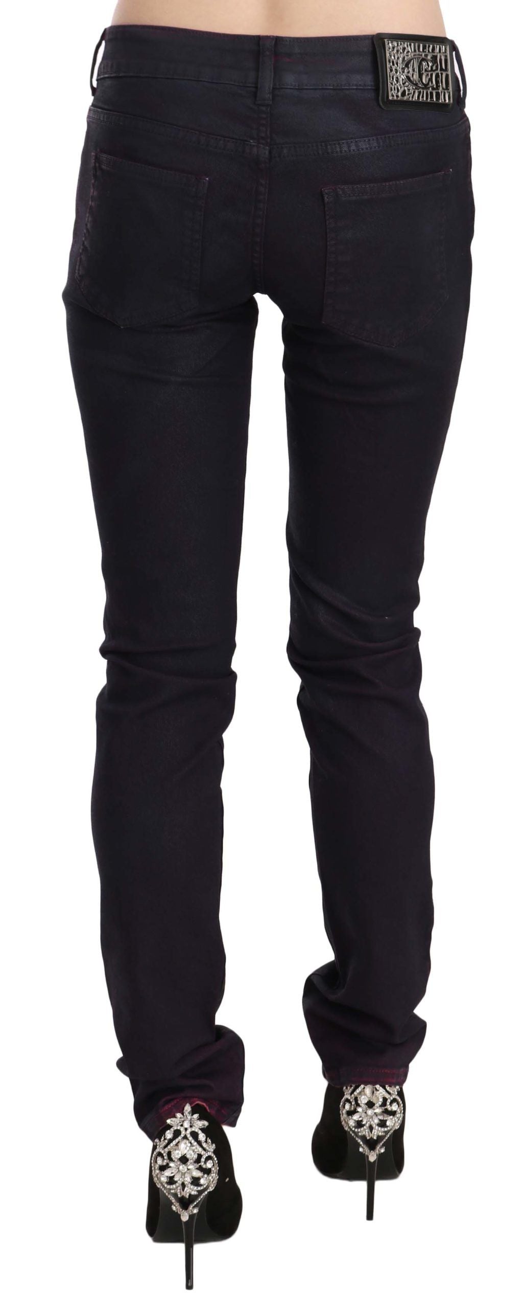 Pantalons Just Cavalli low waist noirs