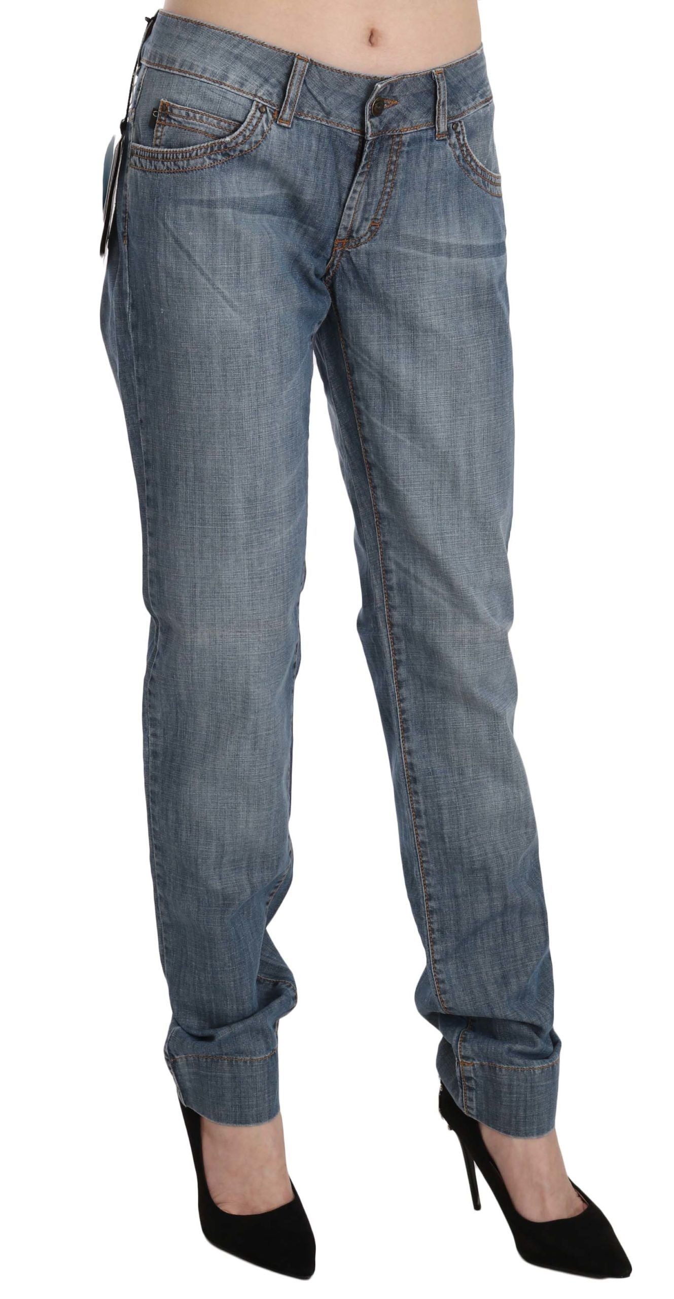 Pantalon Just Cavalli low waist bleu washed