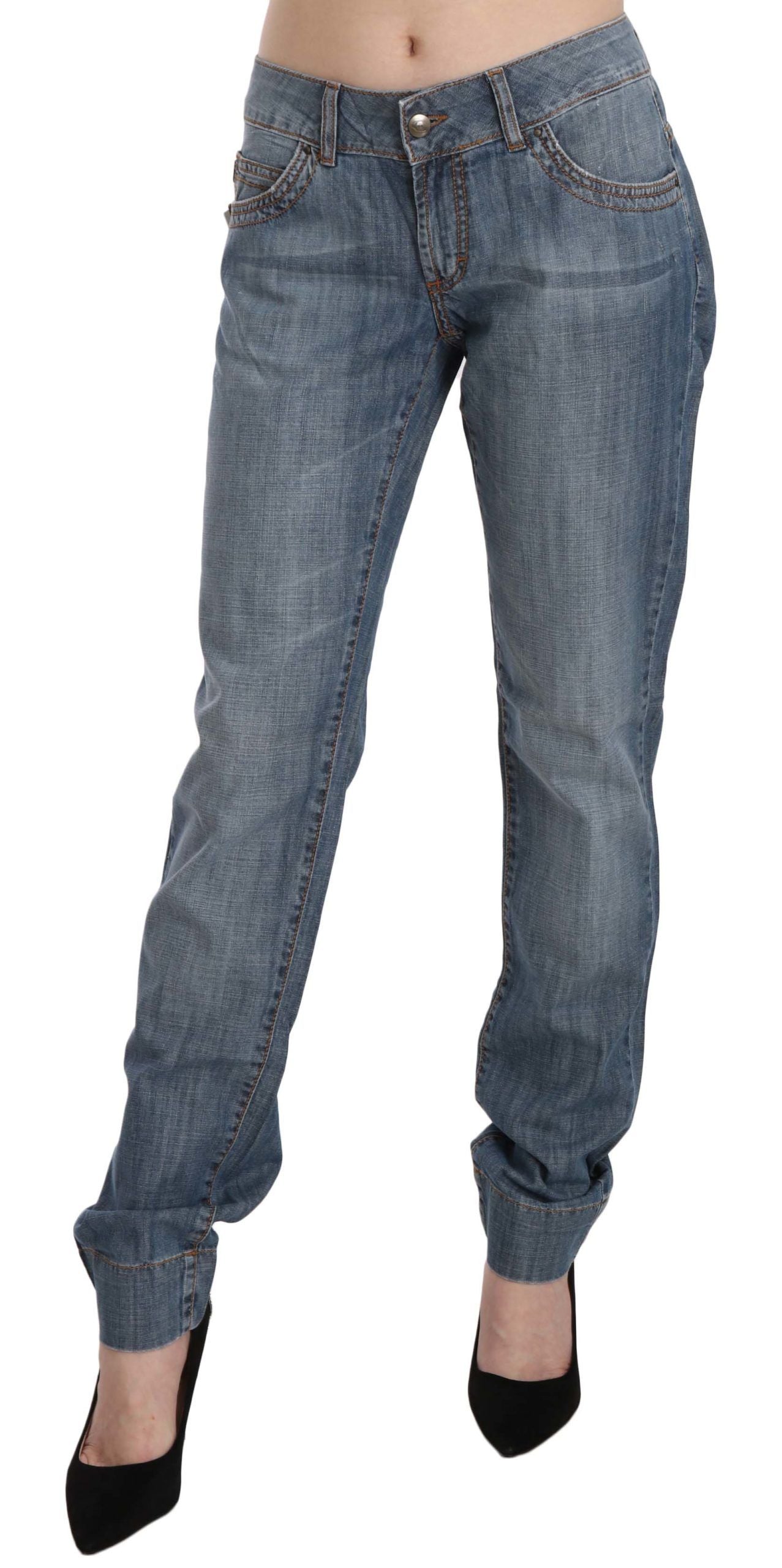 Pantalon Just Cavalli low waist bleu washed