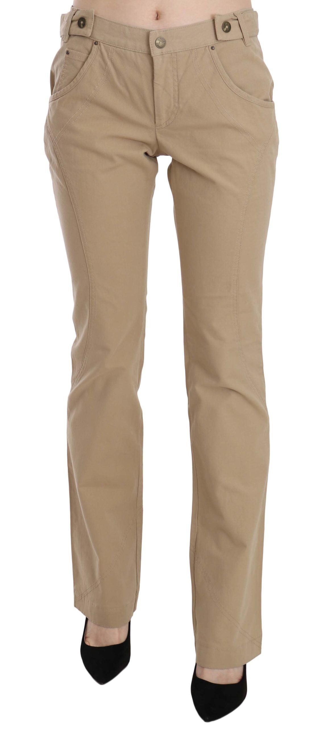 Pantalon Just Cavalli droit beige