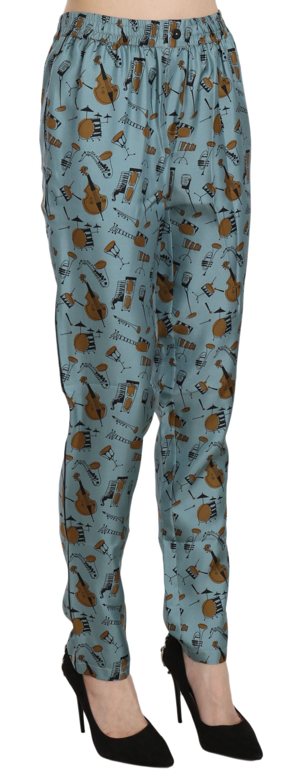 Pantalons Dolce & Gabbana imprimé instruments bleus