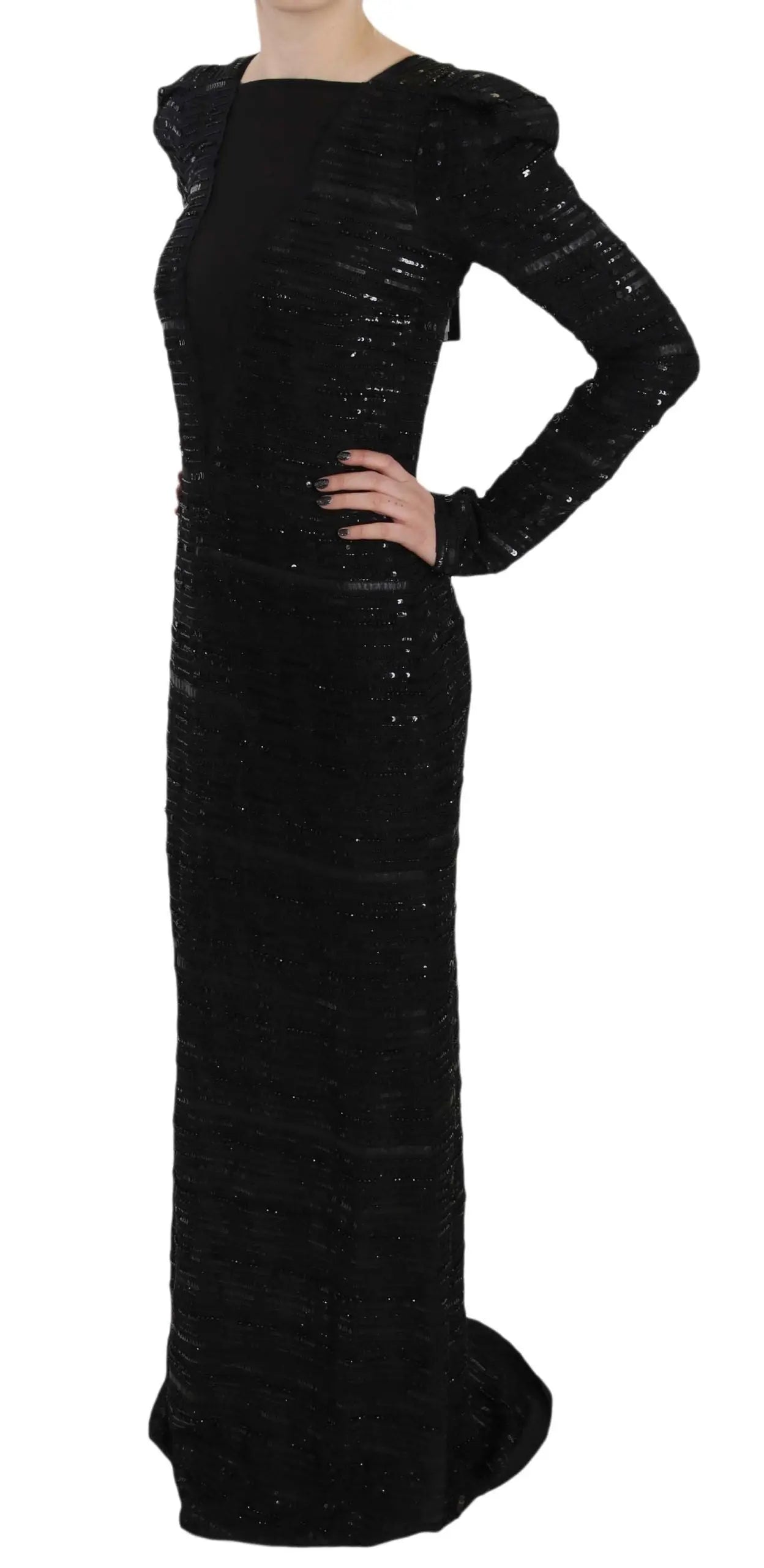 Robe longue John Richmond noire John Richmond