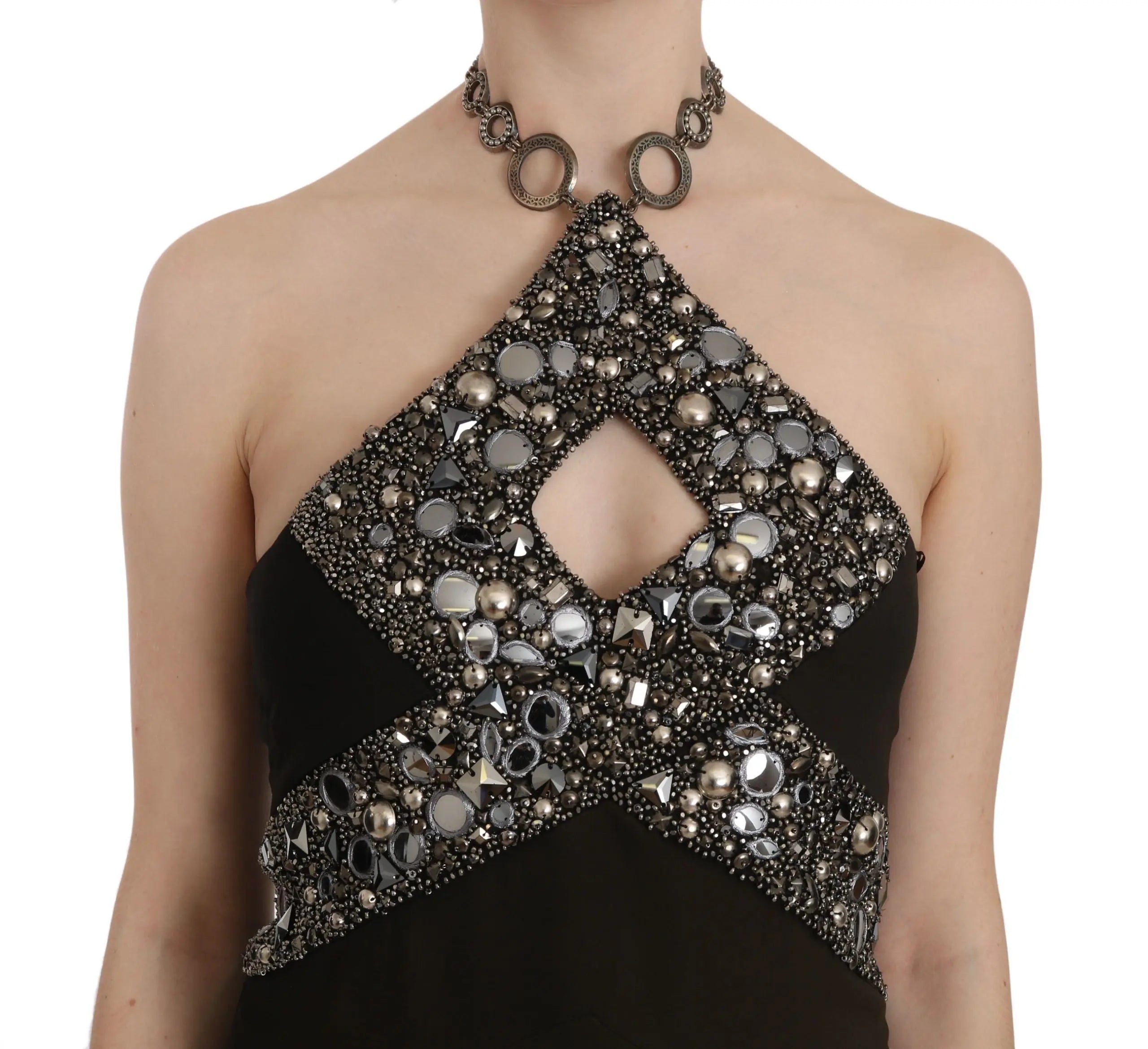 Robe John Richmond sans manches noire John Richmond