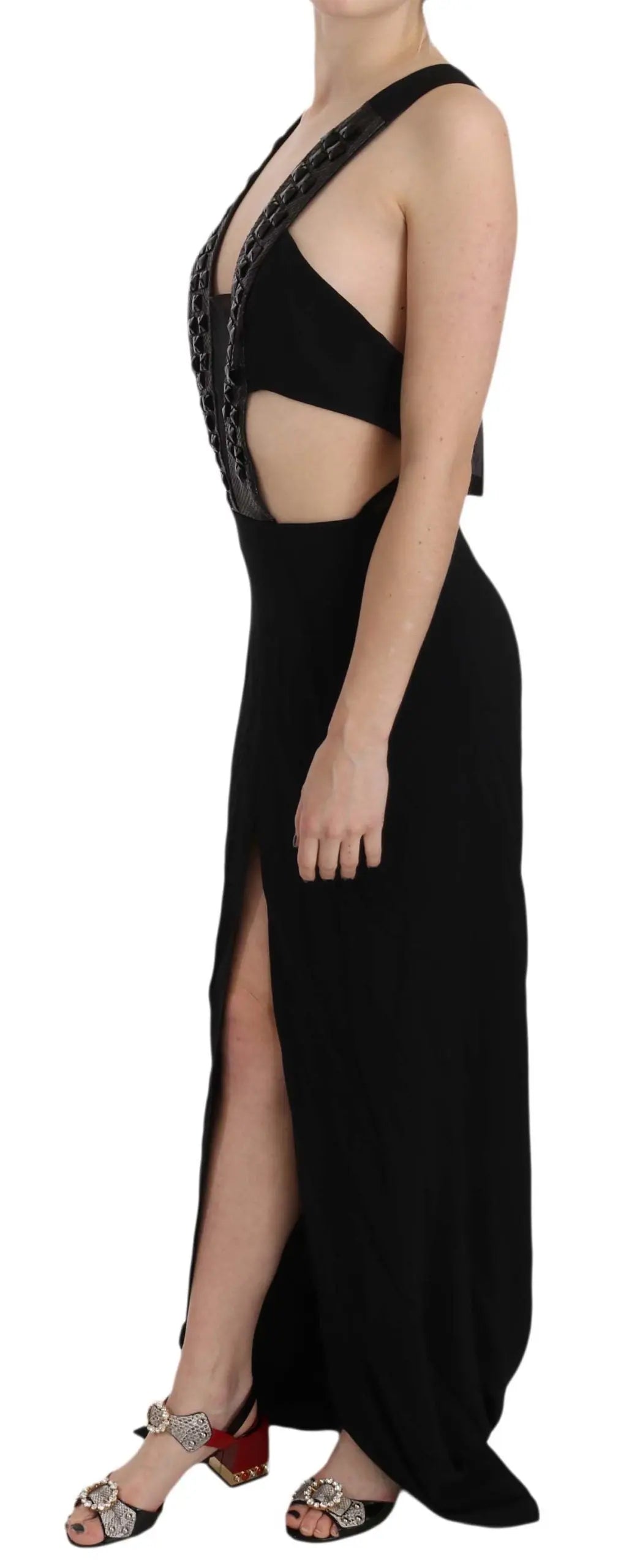 Robe John Richmond Flare noire John Richmond