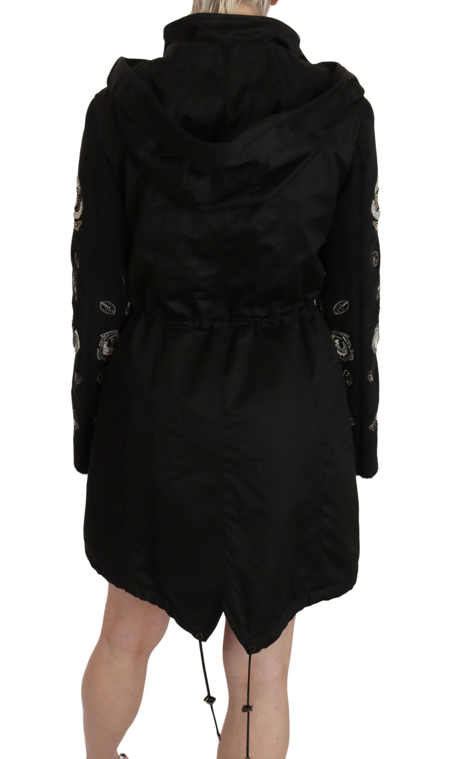 Veste à capuche John Richmond noire
