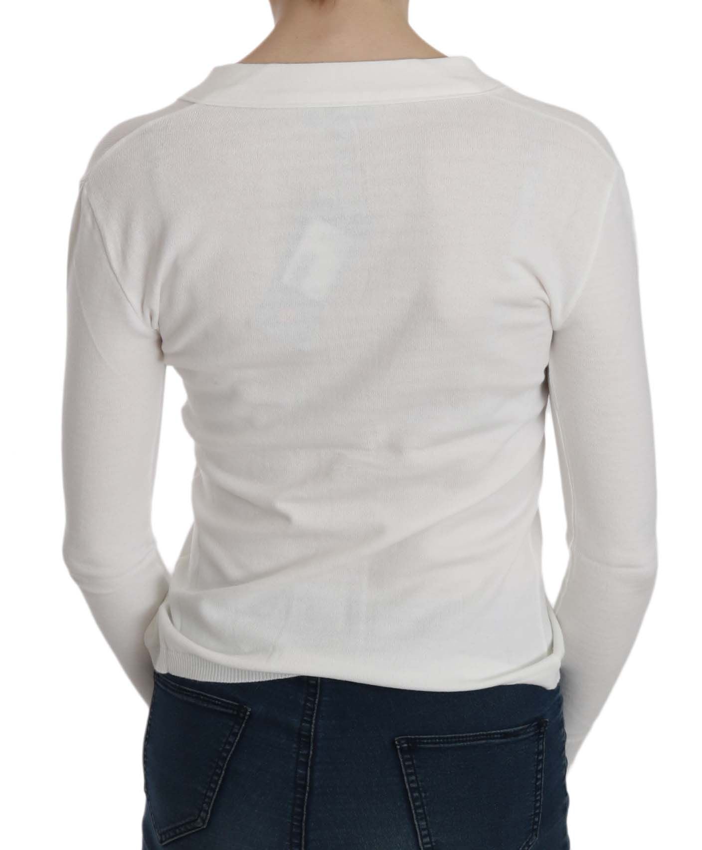 Cardigan Byblos V-neck blanc