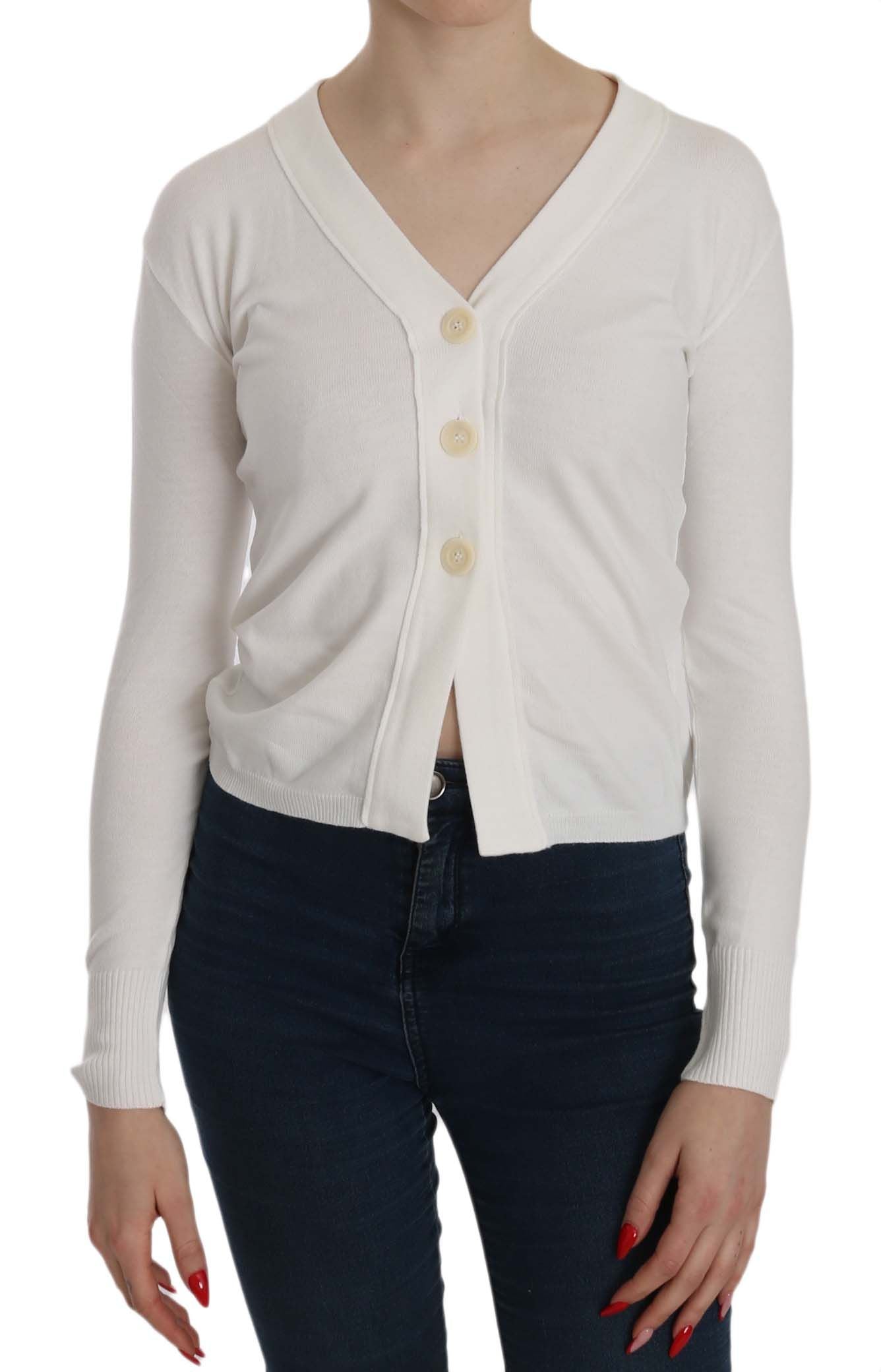 Cardigan Byblos V-neck blanc