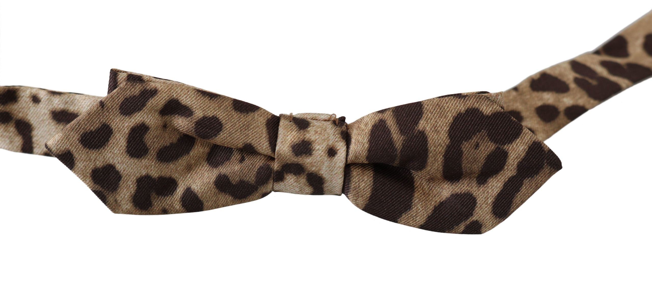 Nœud papillon Dolce & Gabbana léopard brun