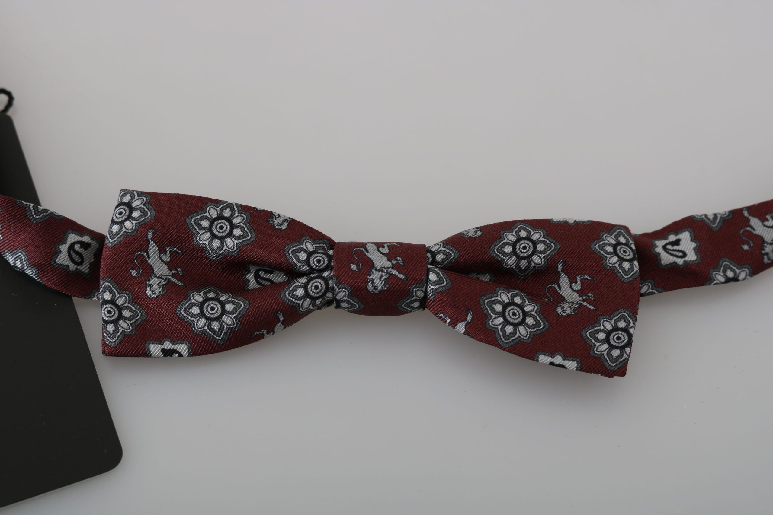 Noeud papillon Dolce & Gabbana lion bordeaux