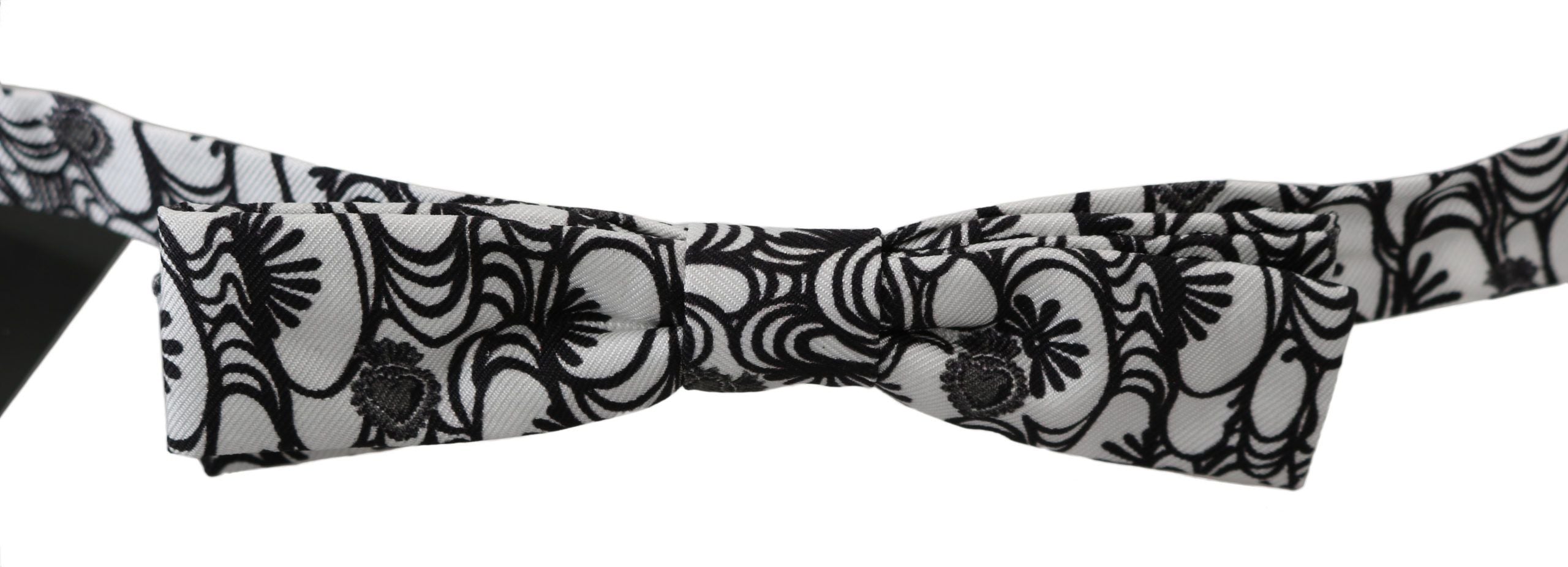 Nœud papillon Dolce & Gabbana blanc à motifs