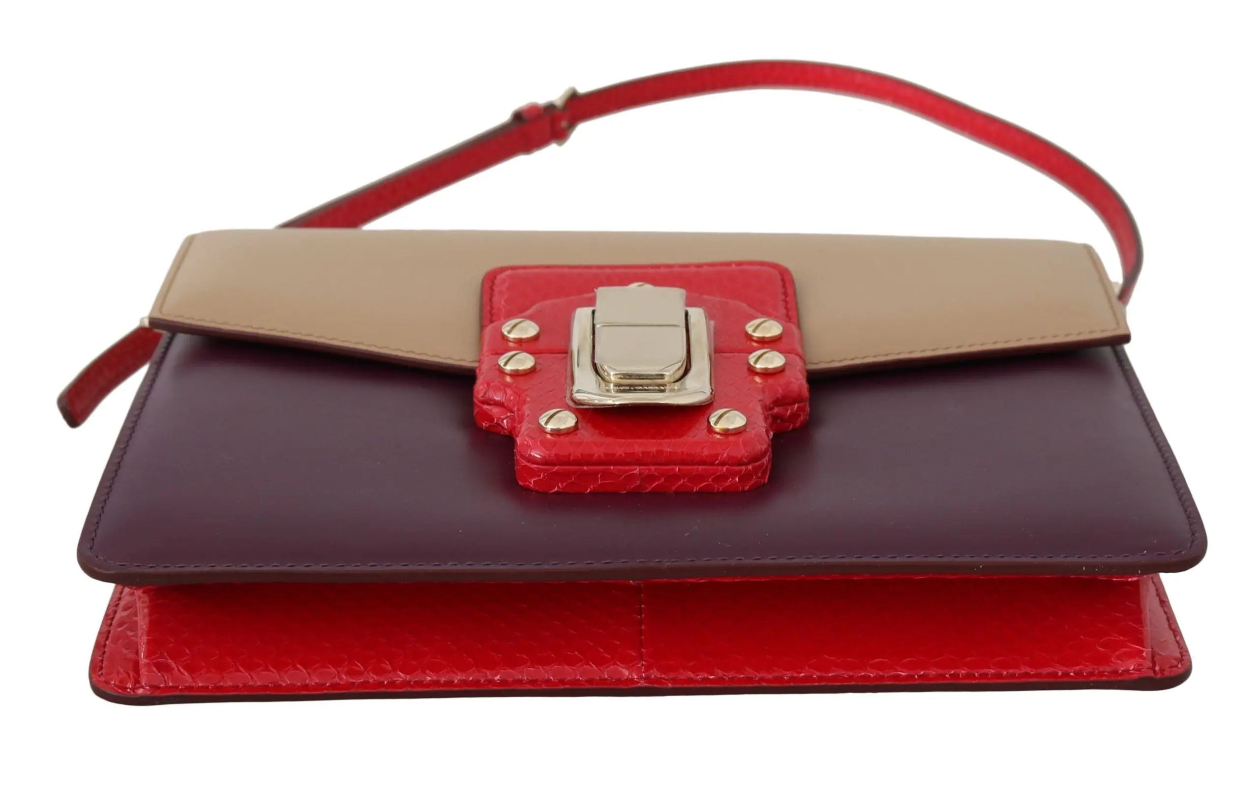 Sac à bandoulière Dolce & Gabbana LUCIA violet beige rouge Dolce & Gabbana