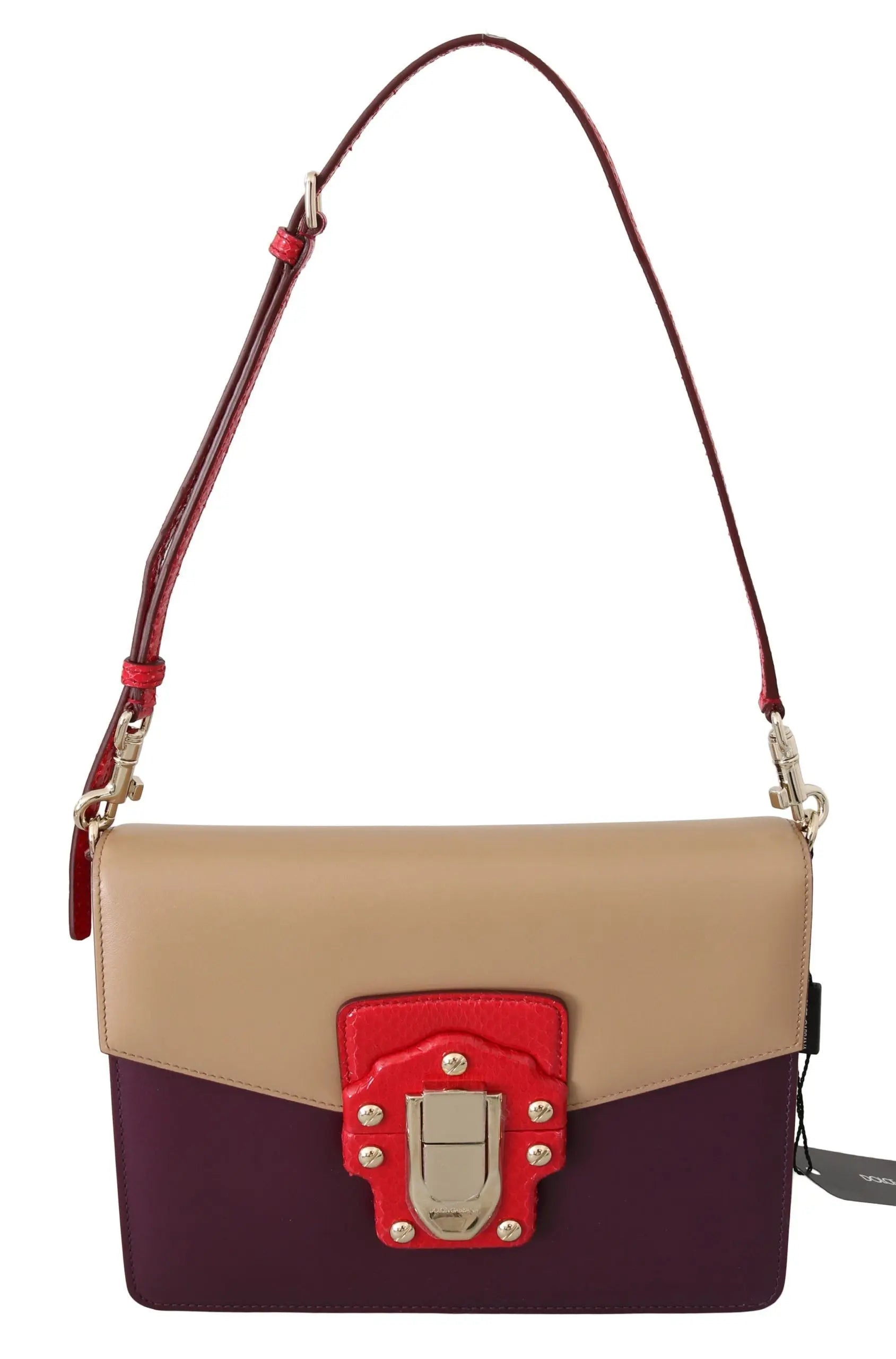 Sac à bandoulière Dolce & Gabbana LUCIA violet beige rouge Dolce & Gabbana