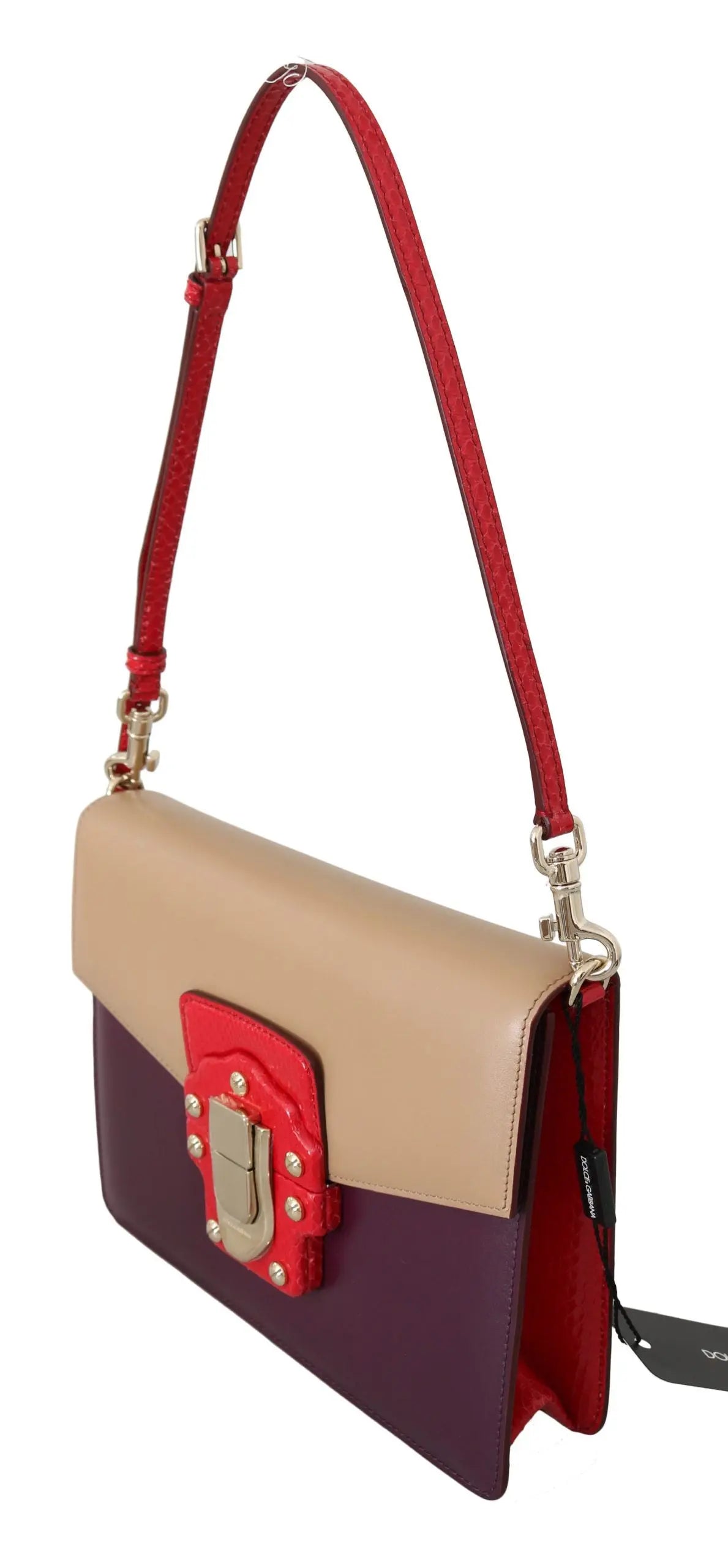 Sac à bandoulière Dolce & Gabbana LUCIA violet beige rouge Dolce & Gabbana