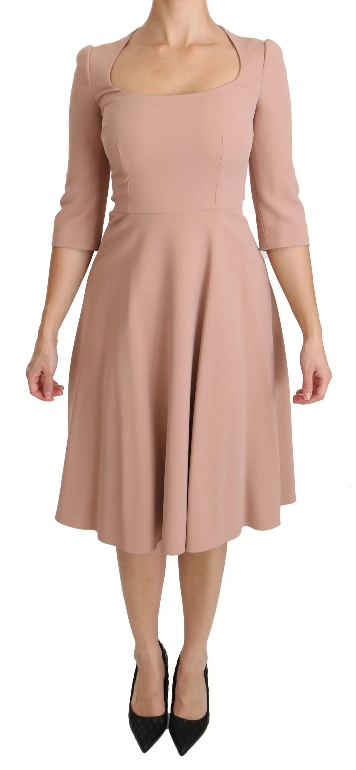 Robe Dolce & Gabbana A-Line rose Dolce & Gabbana