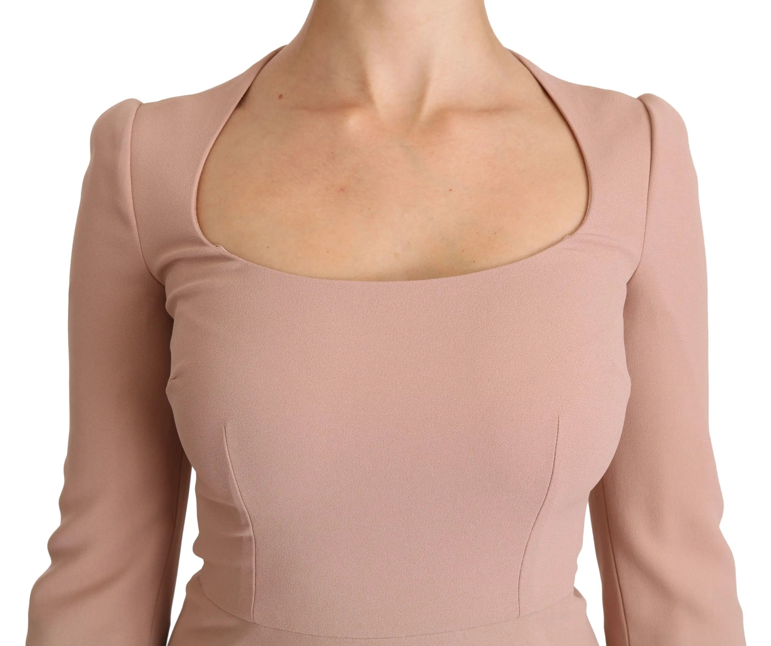 Robe Dolce & Gabbana A-Line rose Dolce & Gabbana