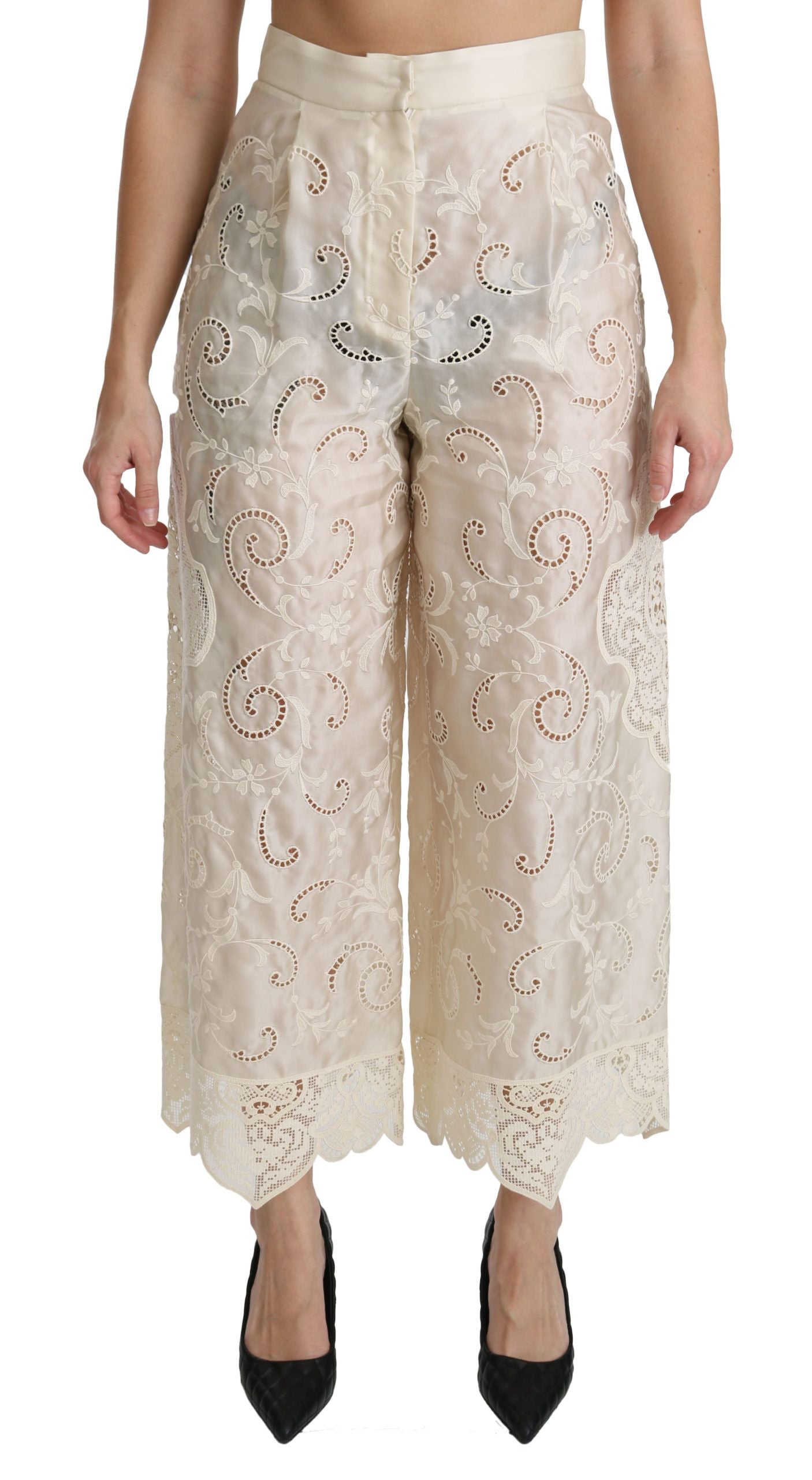 Pantalon Dolce & Gabbana Cropped crème