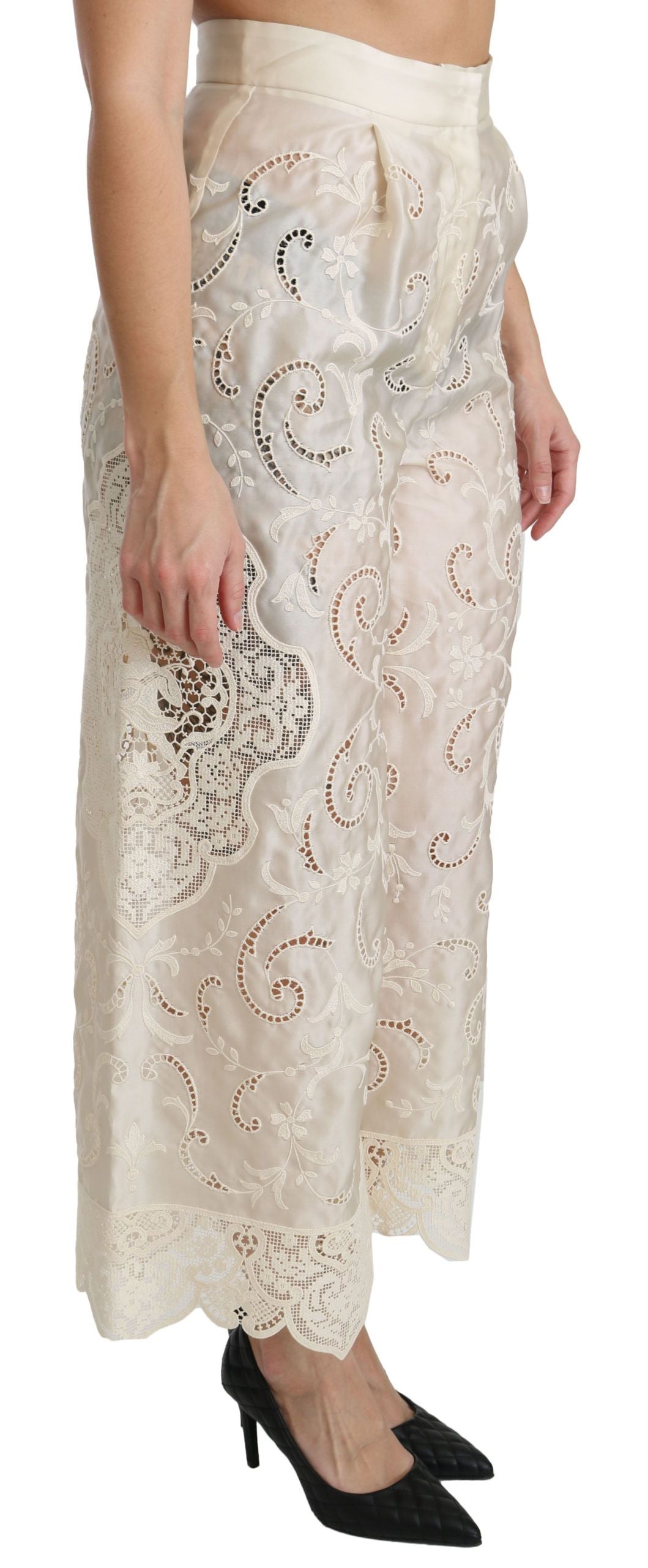Pantalon Dolce & Gabbana Cropped crème