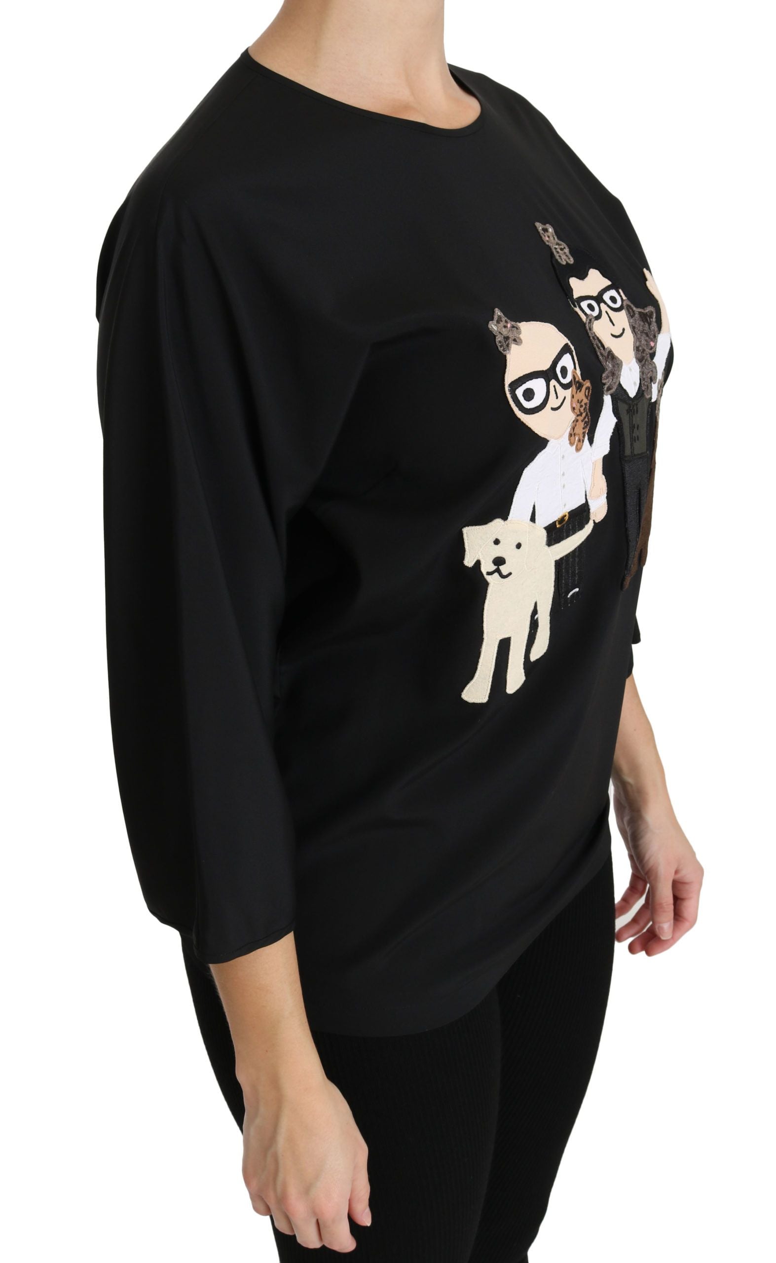 T-shirt Dolce & Gabbana #dgfamily noir