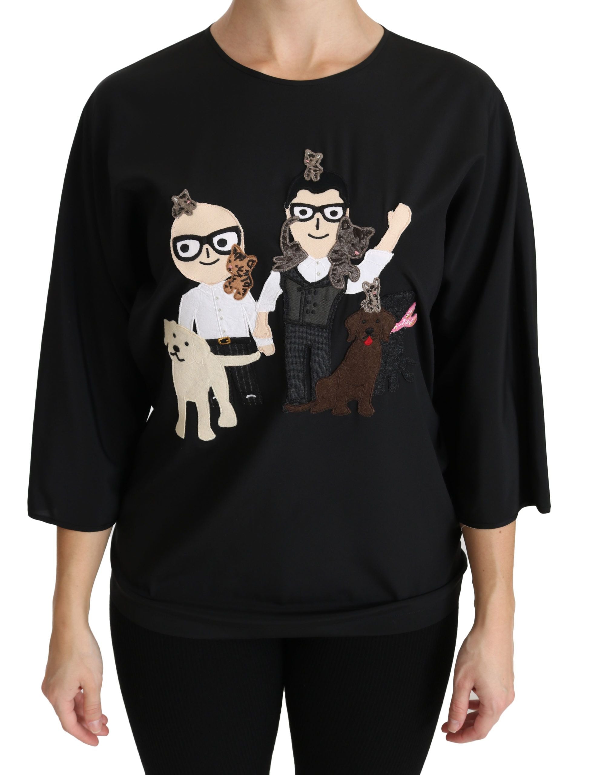 T-shirt Dolce & Gabbana #dgfamily noir