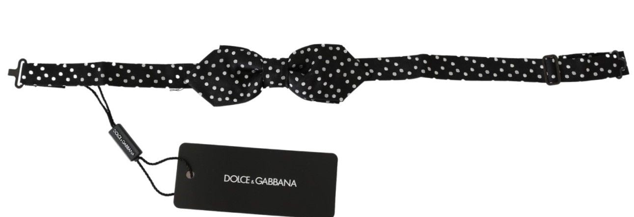 Nœud papillon Dolce & Gabbana à pois noirs