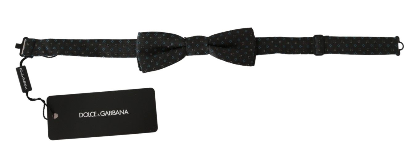 Nœud papillon Dolce & Gabbana gris à motif