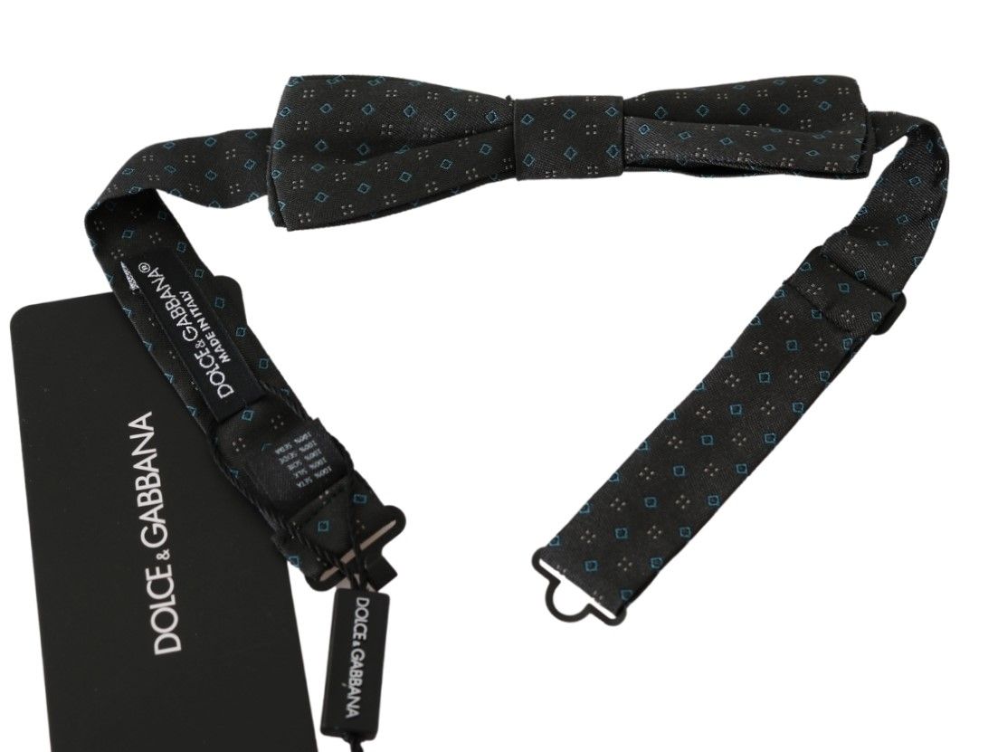 Nœud papillon Dolce & Gabbana gris à motif