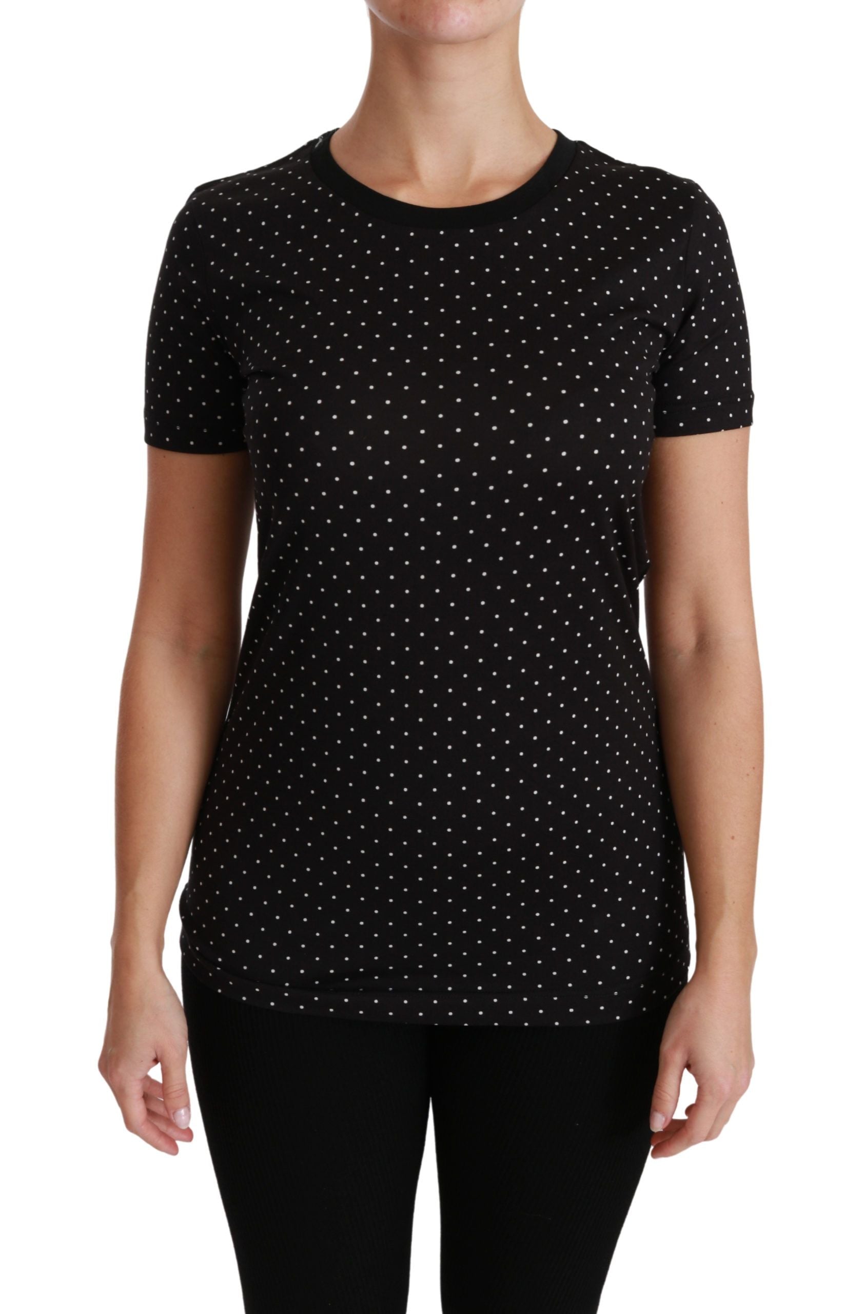 T-shirt Dolce & Gabbana noir à pois