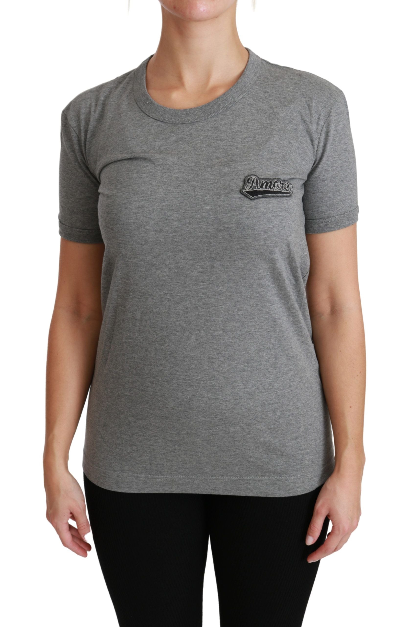 T-shirt Dolce & Gabbana Amore gris