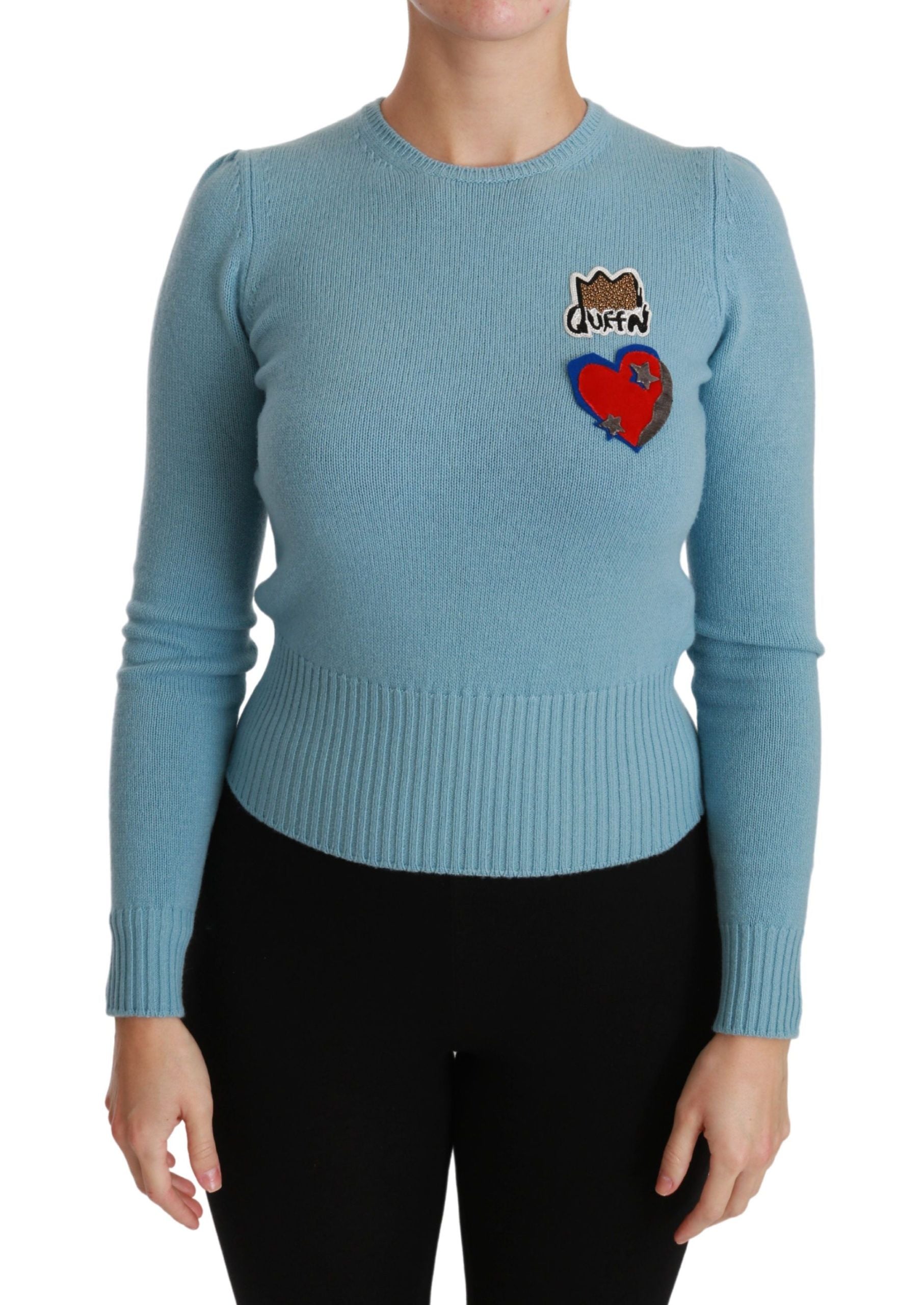 Pull Dolce & Gabbana Queen Heart bleu