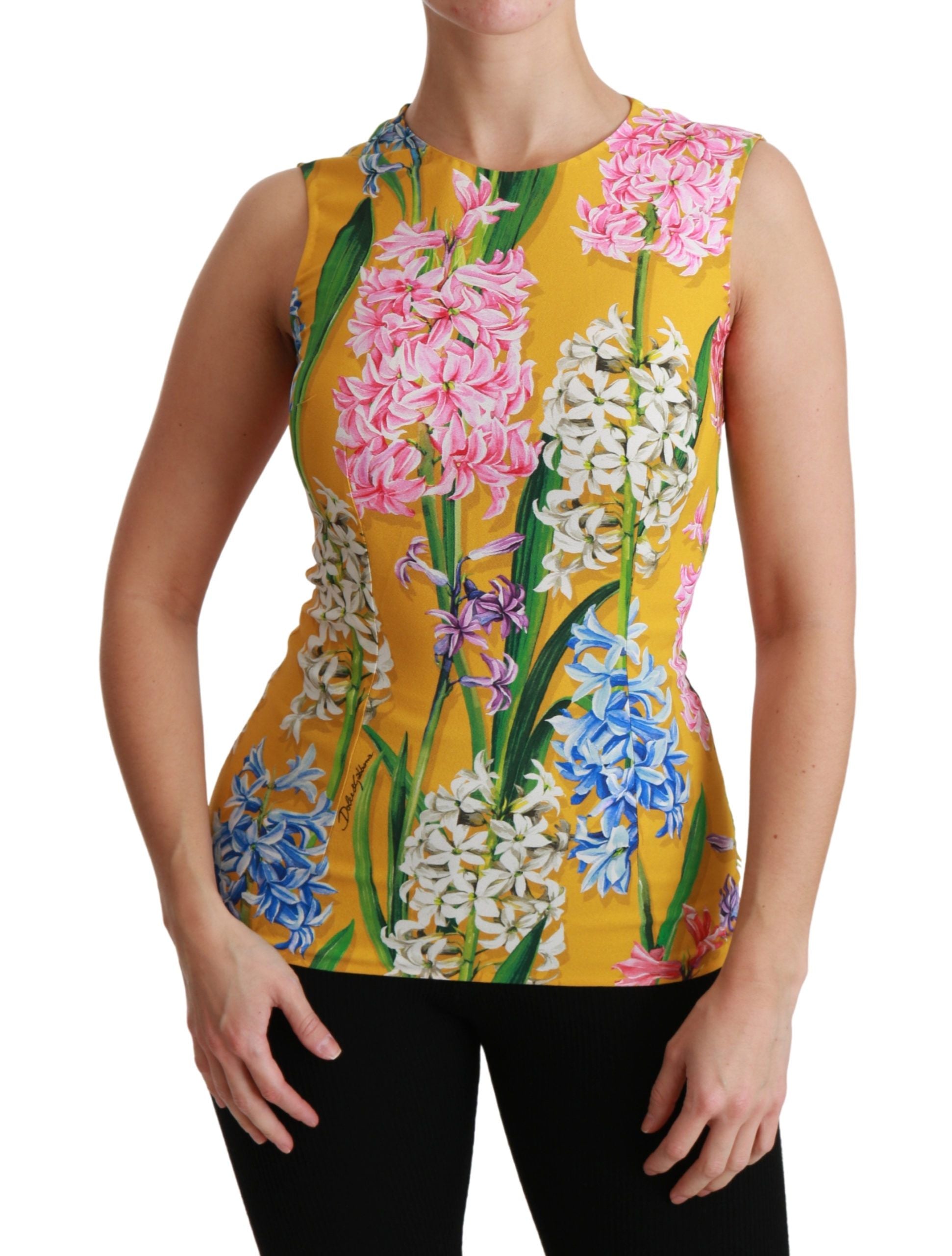 Top Dolce & Gabbana jaune floral