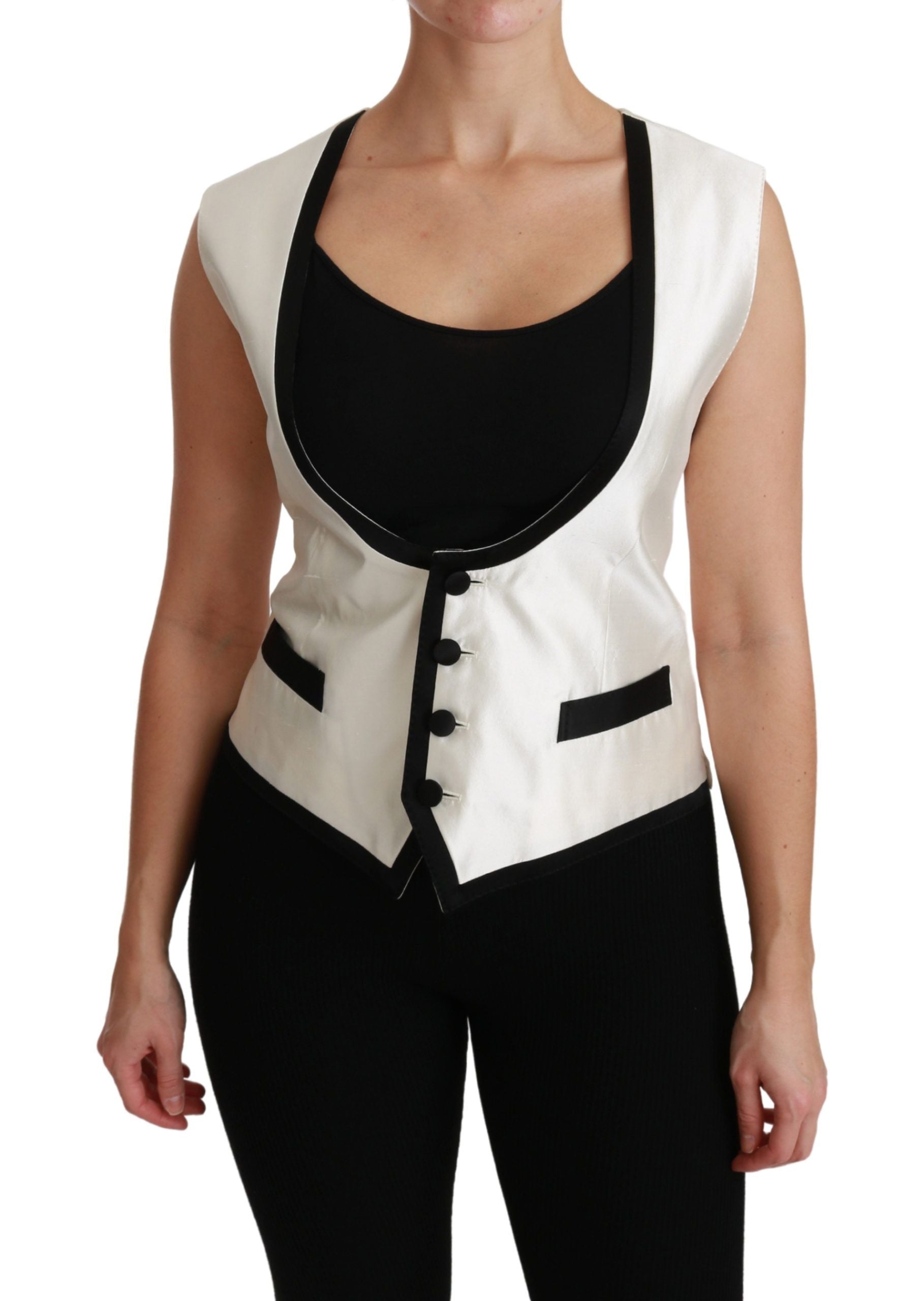 Veste sans manches Dolce & Gabbana blanche